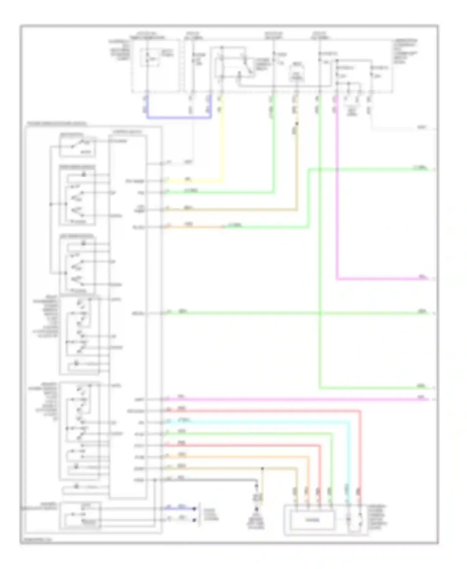 Wiring diagram p/w main for Acura RDX I facelift (2009-2012) (1 of 1)