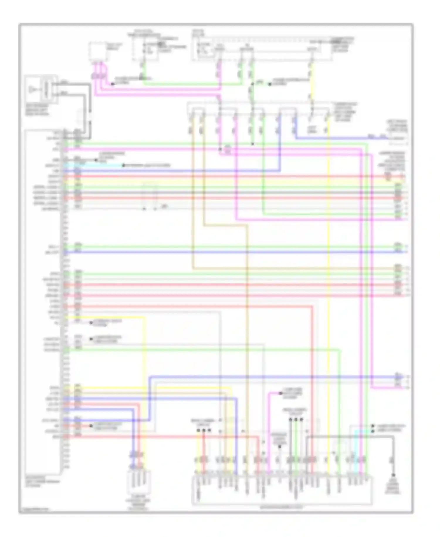 Wiring diagram rg-l + mic out + for Acura RDX I facelift (2009-2012) (2 of 2)