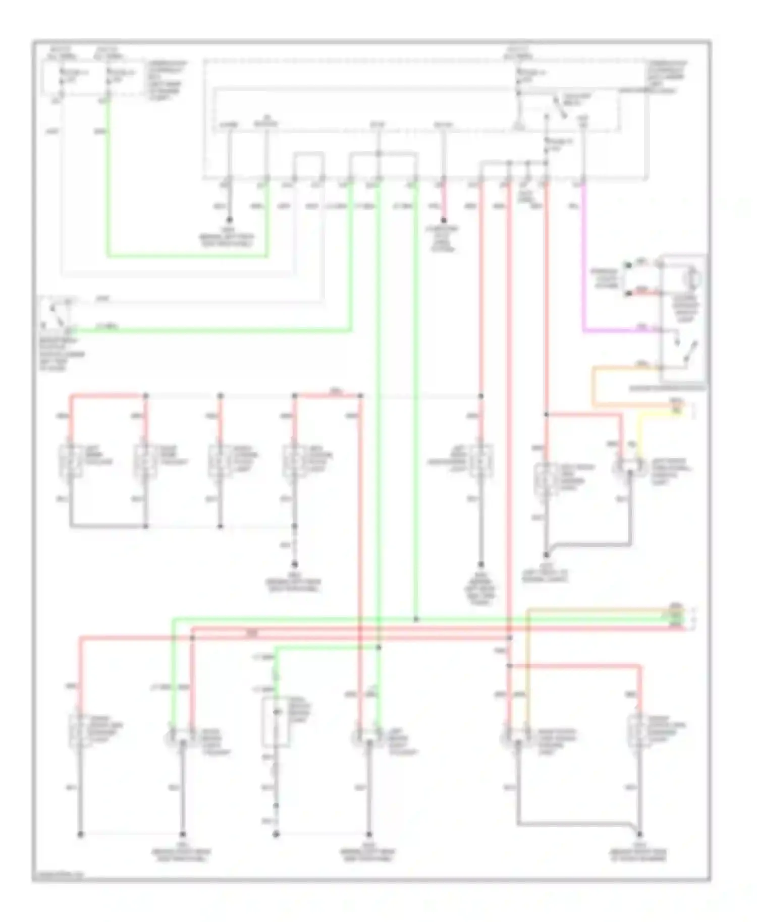 Wiring diagram right inner for Acura RDX I facelift (2009-2012) (1 of 1)