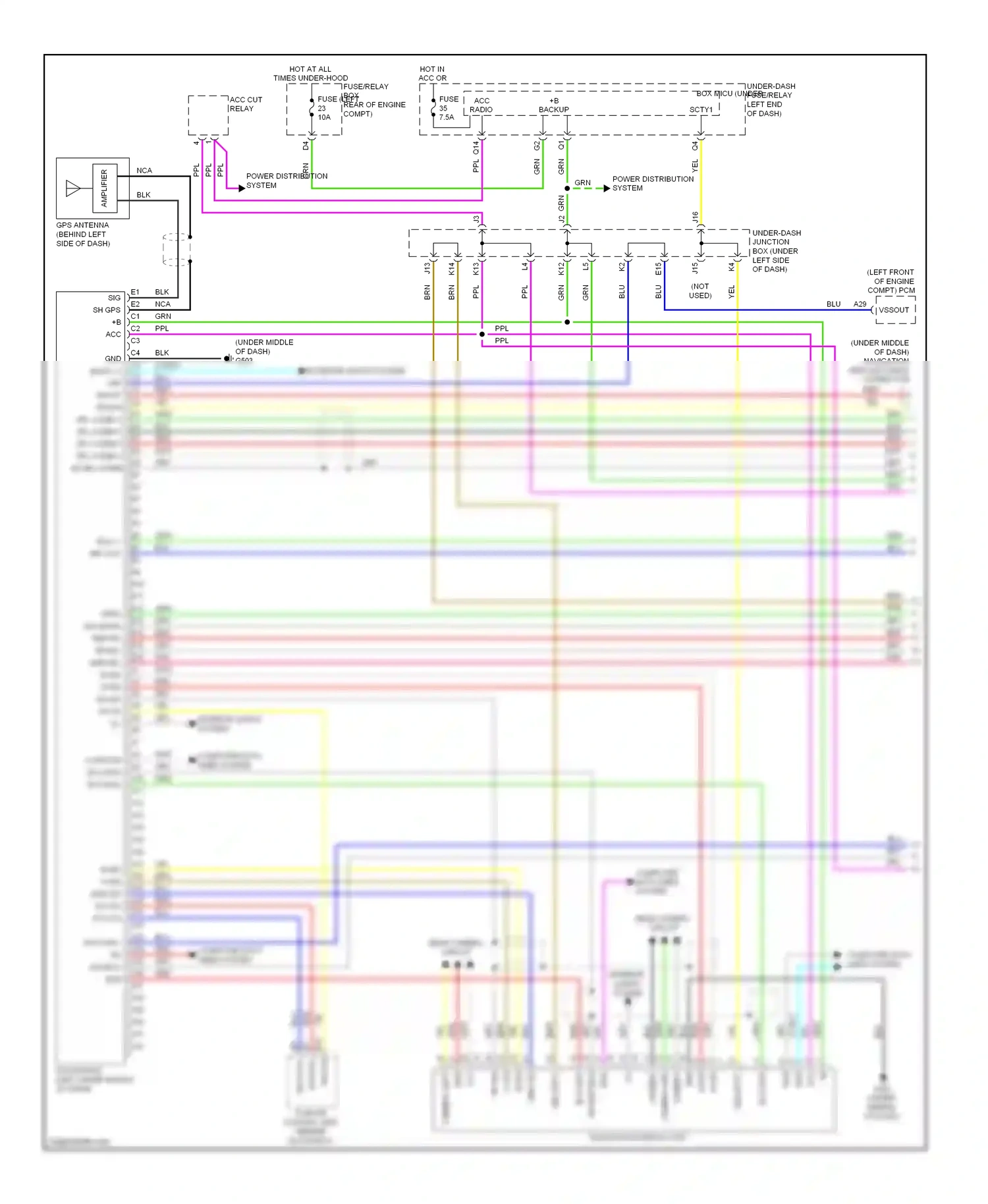 Acura RDX I facelift (2009-2012) security wiring diagram  (2 of 6)