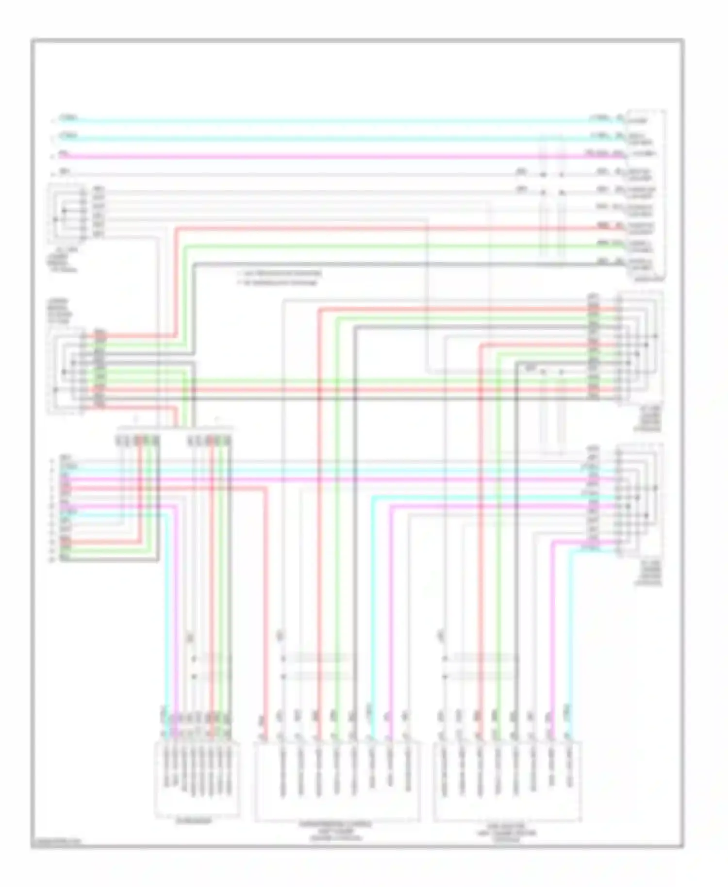 Wiring diagram (under center for Acura RDX I facelift (2009-2012) (1 of 1)