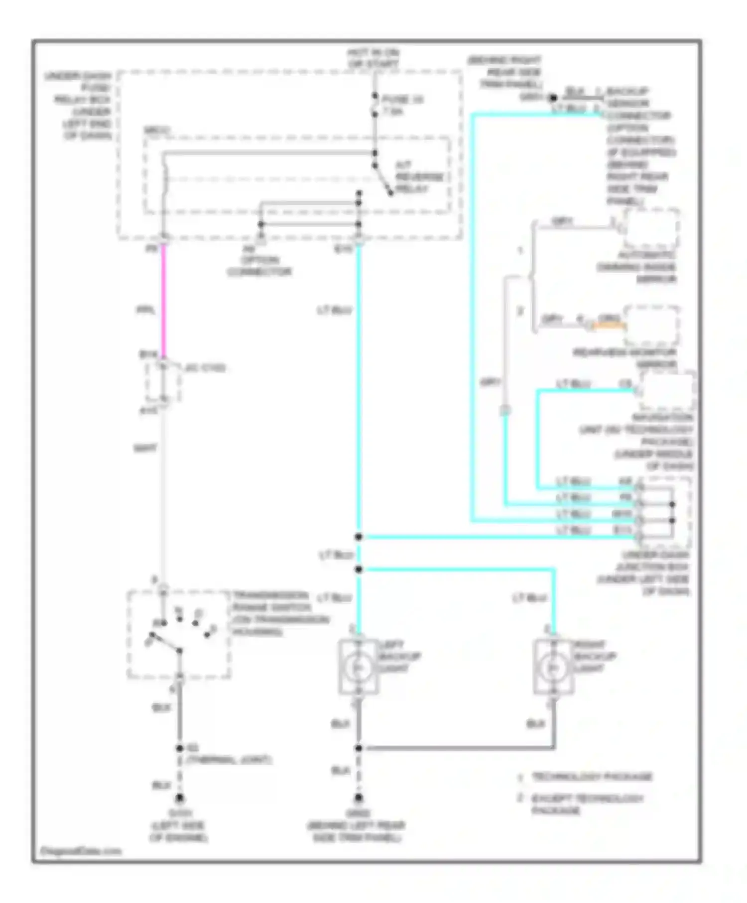 Wiring diagram wht for Acura RDX I facelift (2009-2012) (21 of 77)