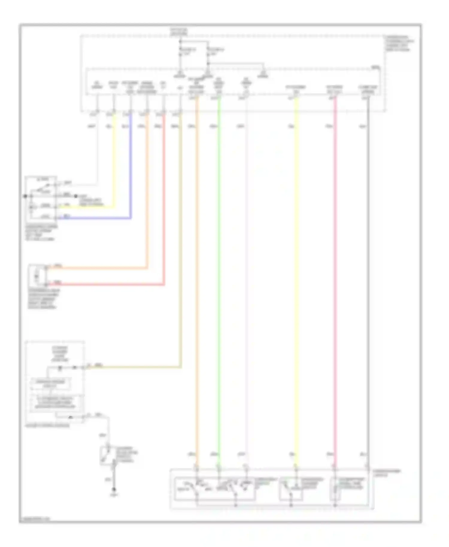 Wiring diagram windshield int lo wiper switch hi for Acura RDX I facelift (2009-2012) (1 of 1)