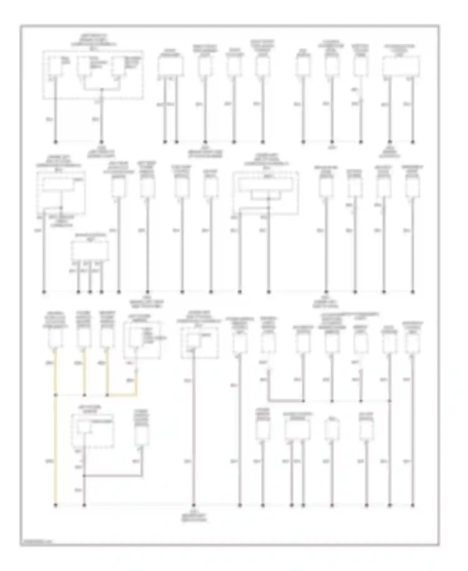 RDX Acura I (2006-2009): Ground distribution circuit (2 of 4)