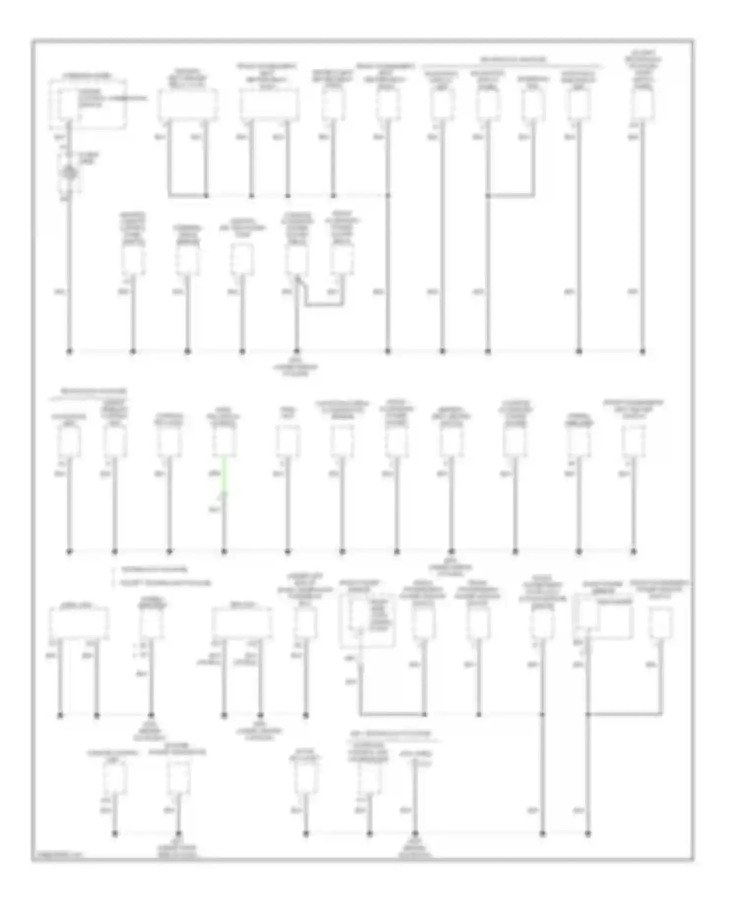 RDX Acura I (2006-2009): Ground distribution circuit (3 of 4)