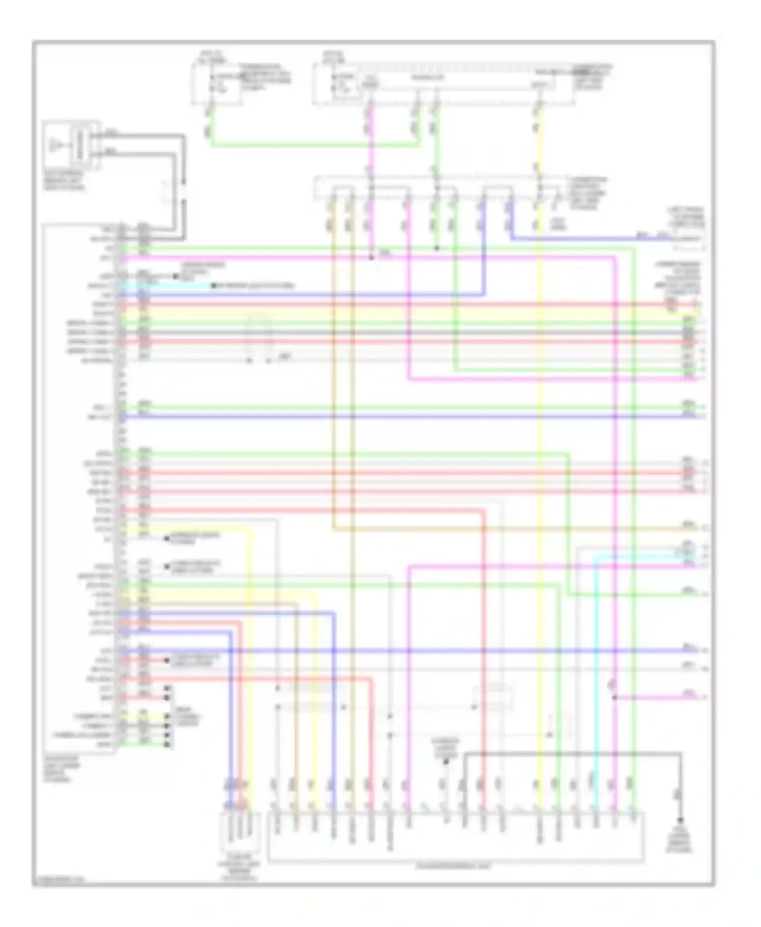 RDX Acura I (2006-2009): Navigation circuit, usa with technology package (1 of 2)