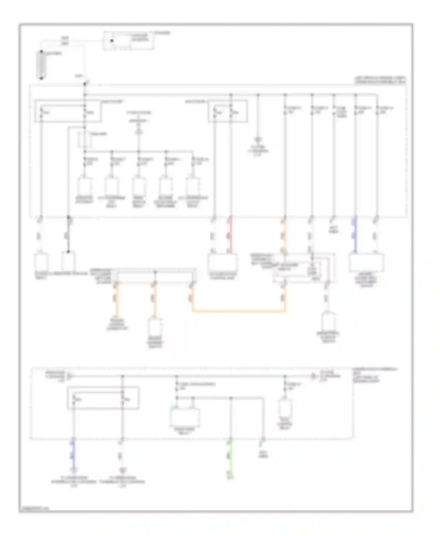RDX Acura I (2006-2009): Power distribution circuit (1 of 6)
