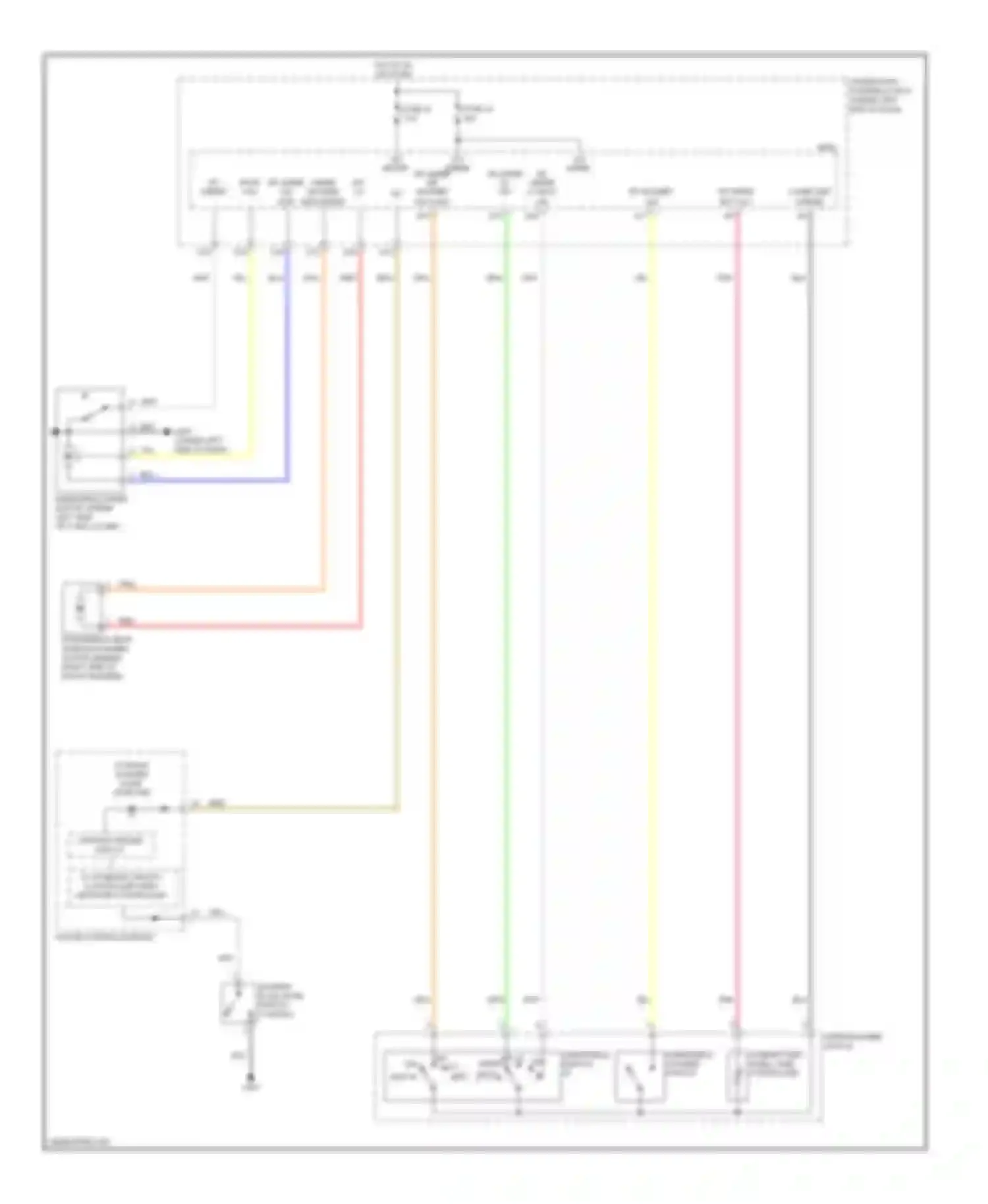 RDX Acura I (2006-2009): Front wiper/washer circuit