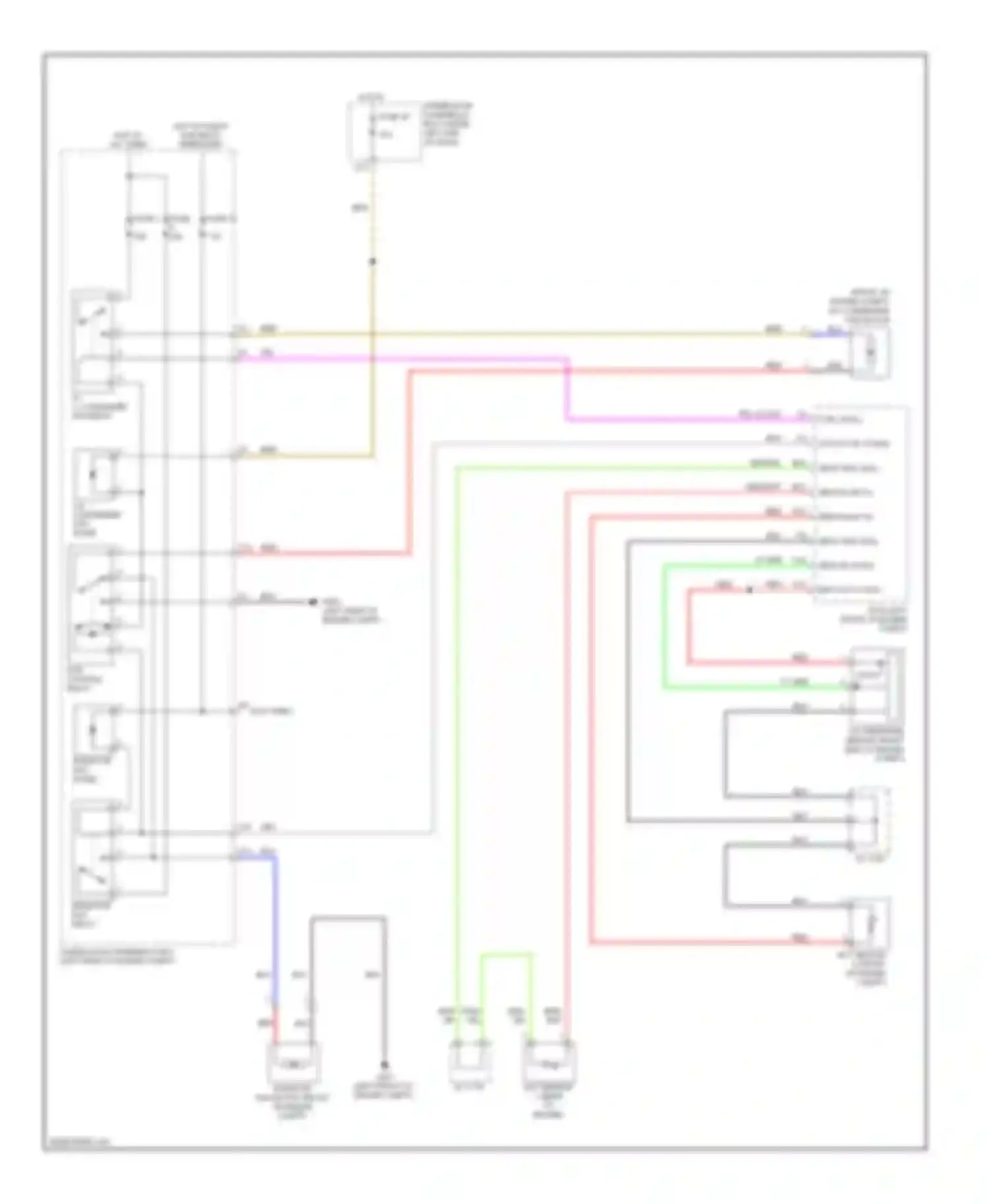 Wiring diagram a/c condenser fan relay for Acura RDX I (2006-2009) (2 of 2)