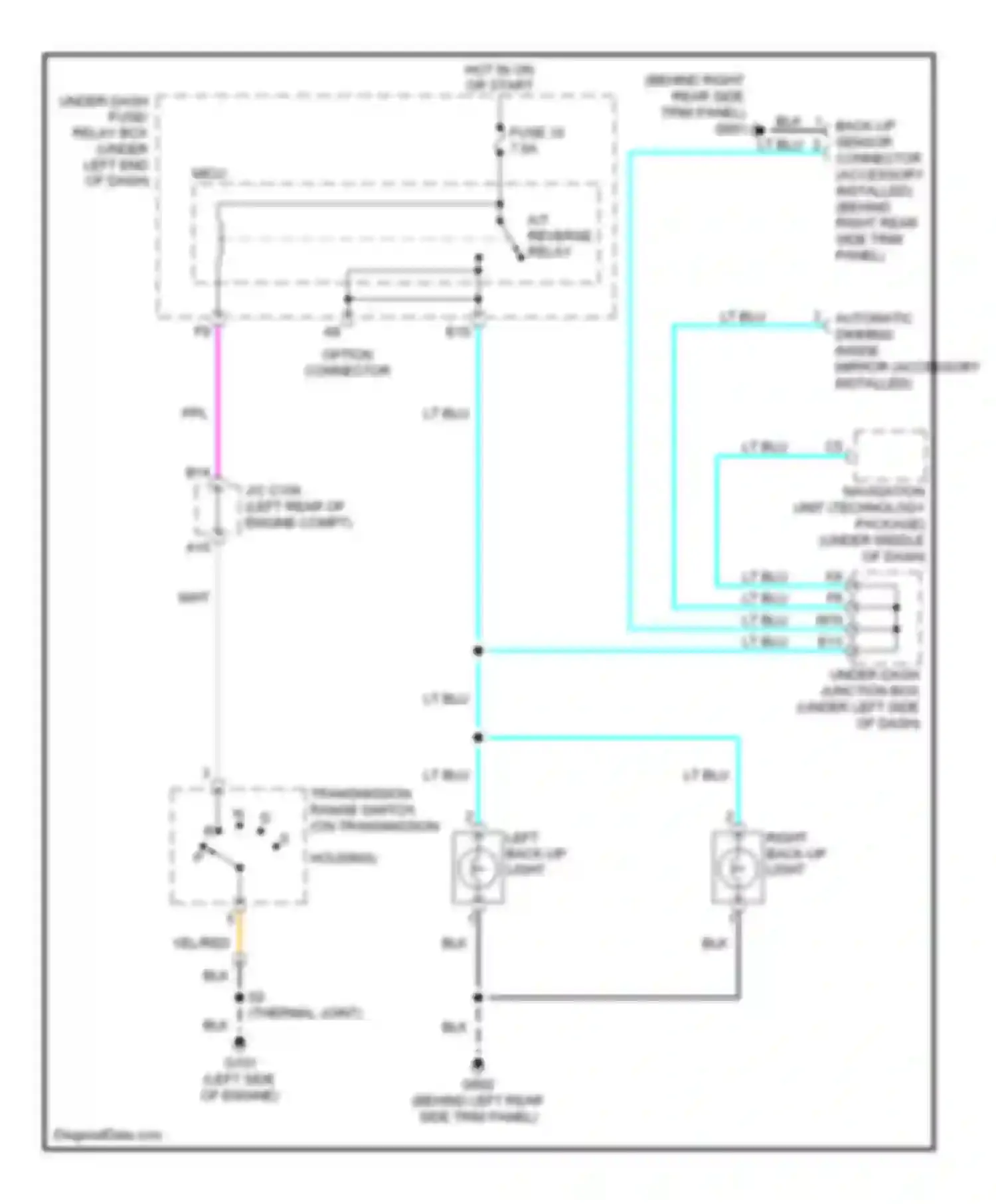 Wiring diagram blk for Acura RDX I (2006-2009) (21 of 81)