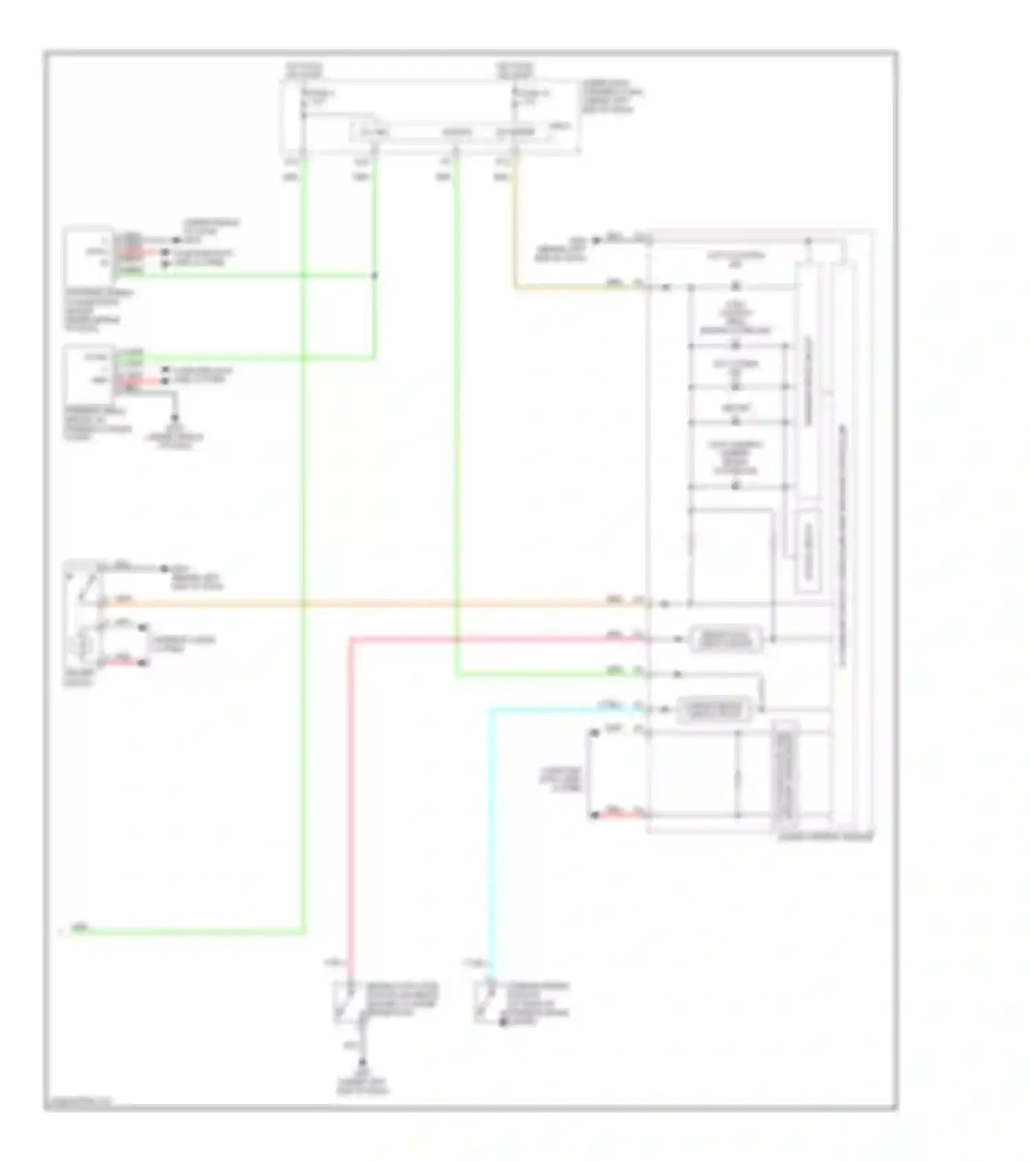 Wiring diagram brake fluid check circuit for Acura RDX I (2006-2009) (1 of 2)