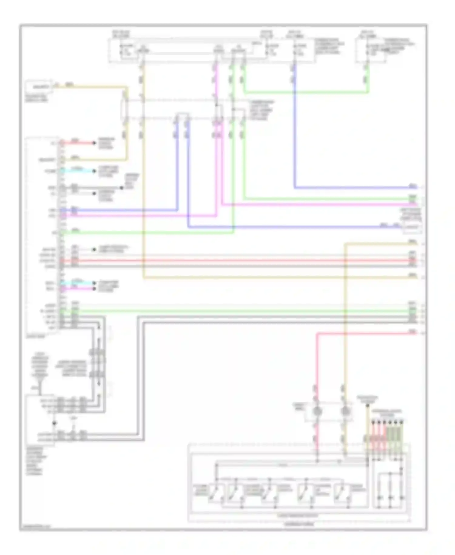 Wiring diagram bus sh audio sh audio r+ audio l+ for Acura RDX I (2006-2009) (1 of 1)