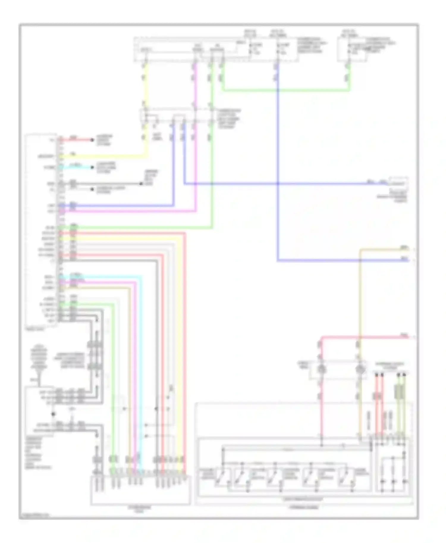 Wiring diagram channel down switch for Acura RDX I (2006-2009) (1 of 1)
