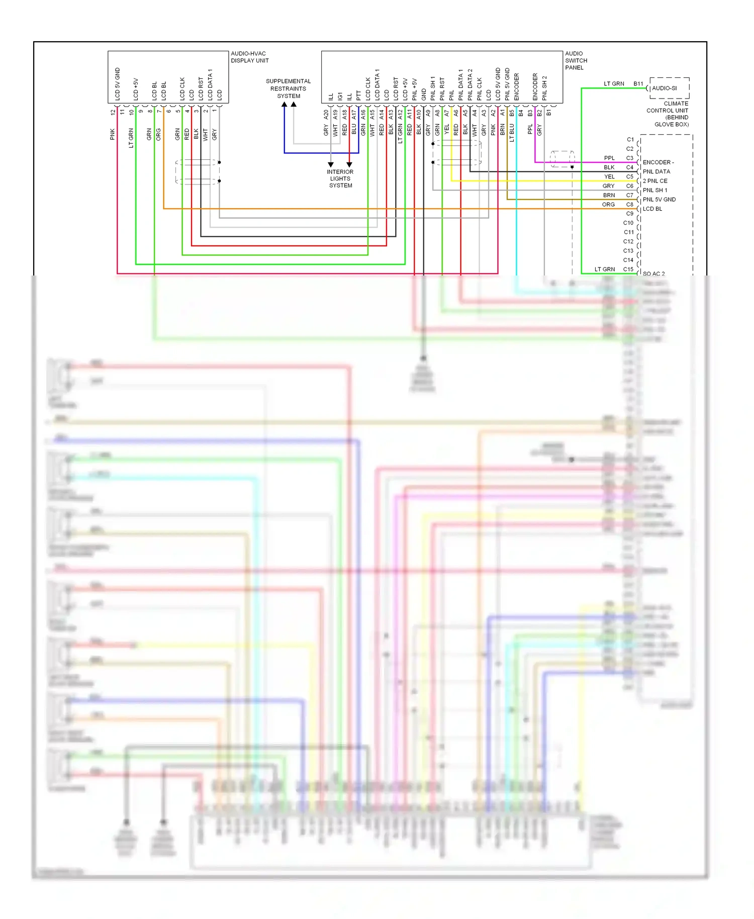 Acura RDX I (2006-2009) encoder wiring diagram  (1 of 1)