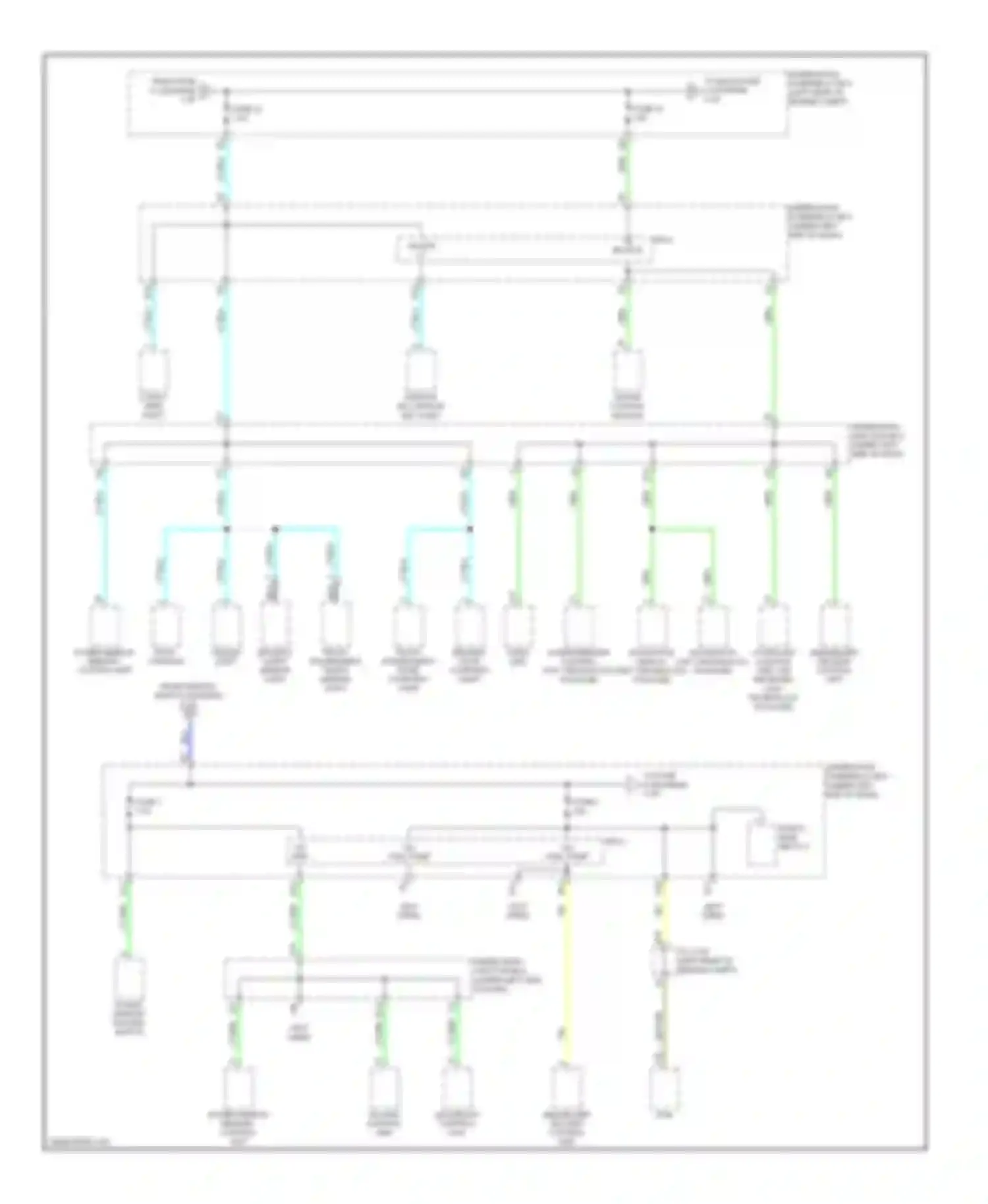 Wiring diagram fuse 1 for Acura RDX I (2006-2009) (2 of 4)