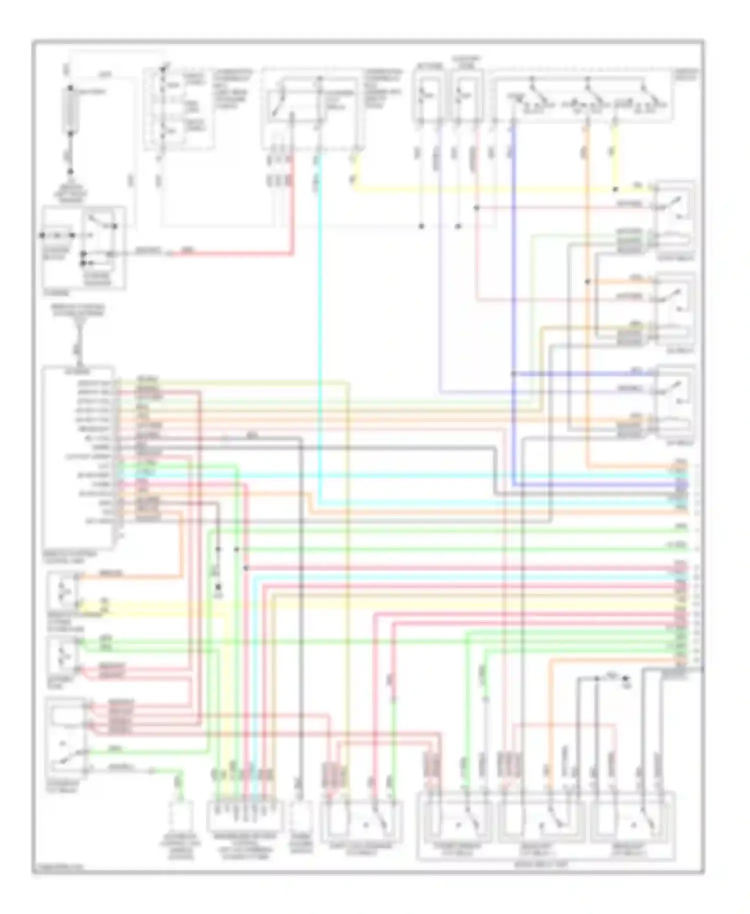 Wiring diagram headlight cut relay 1 for Acura RDX I (2006-2009) (1 of 1)