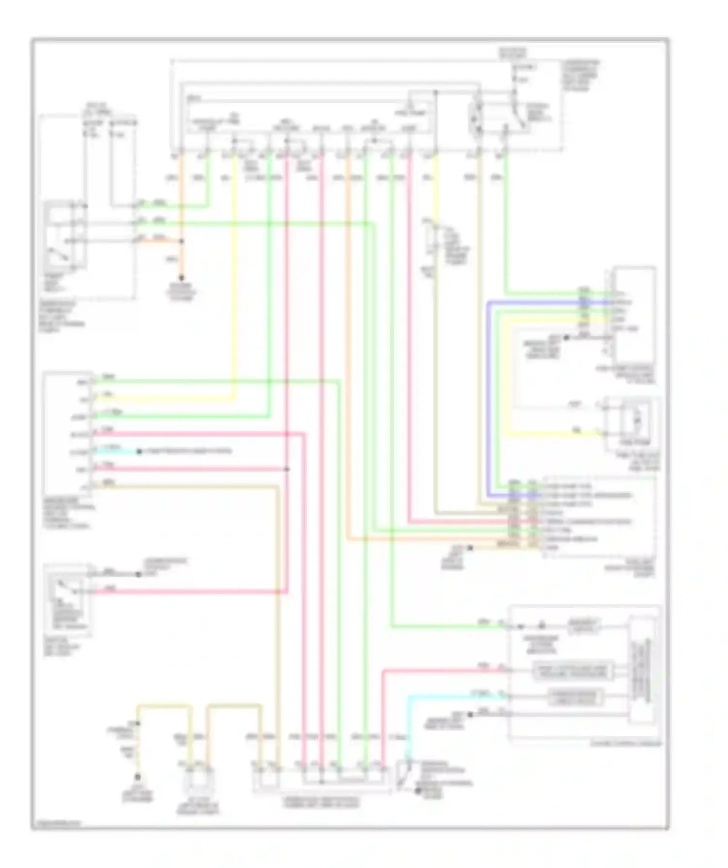 Wiring diagram ignition key switch for Acura RDX I (2006-2009) (4 of 6)