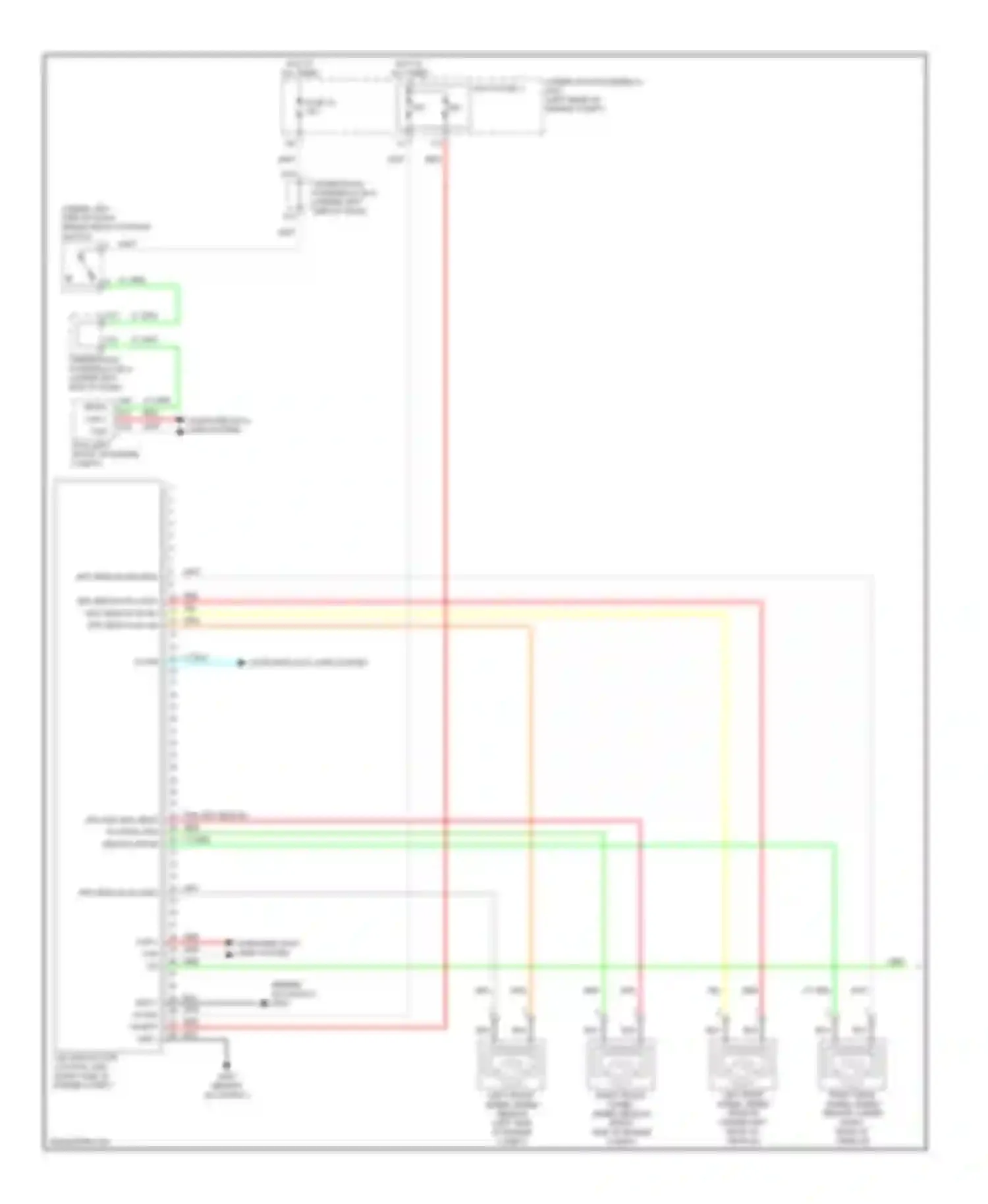 Wiring diagram multi fuse 3 for Acura RDX I (2006-2009) (1 of 3)
