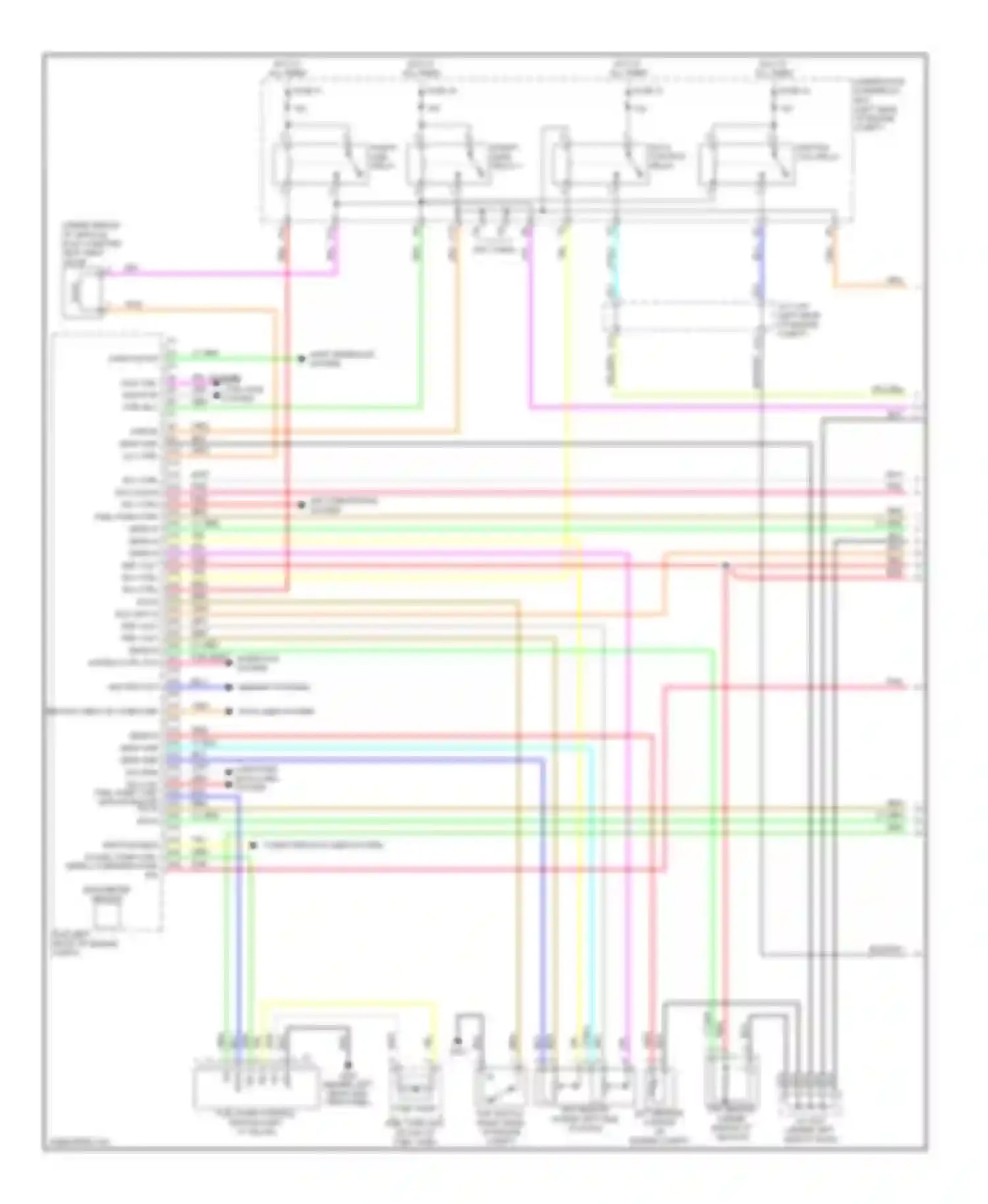 Wiring diagram pgm-fi main relay 1 for Acura RDX I (2006-2009) (5 of 5)