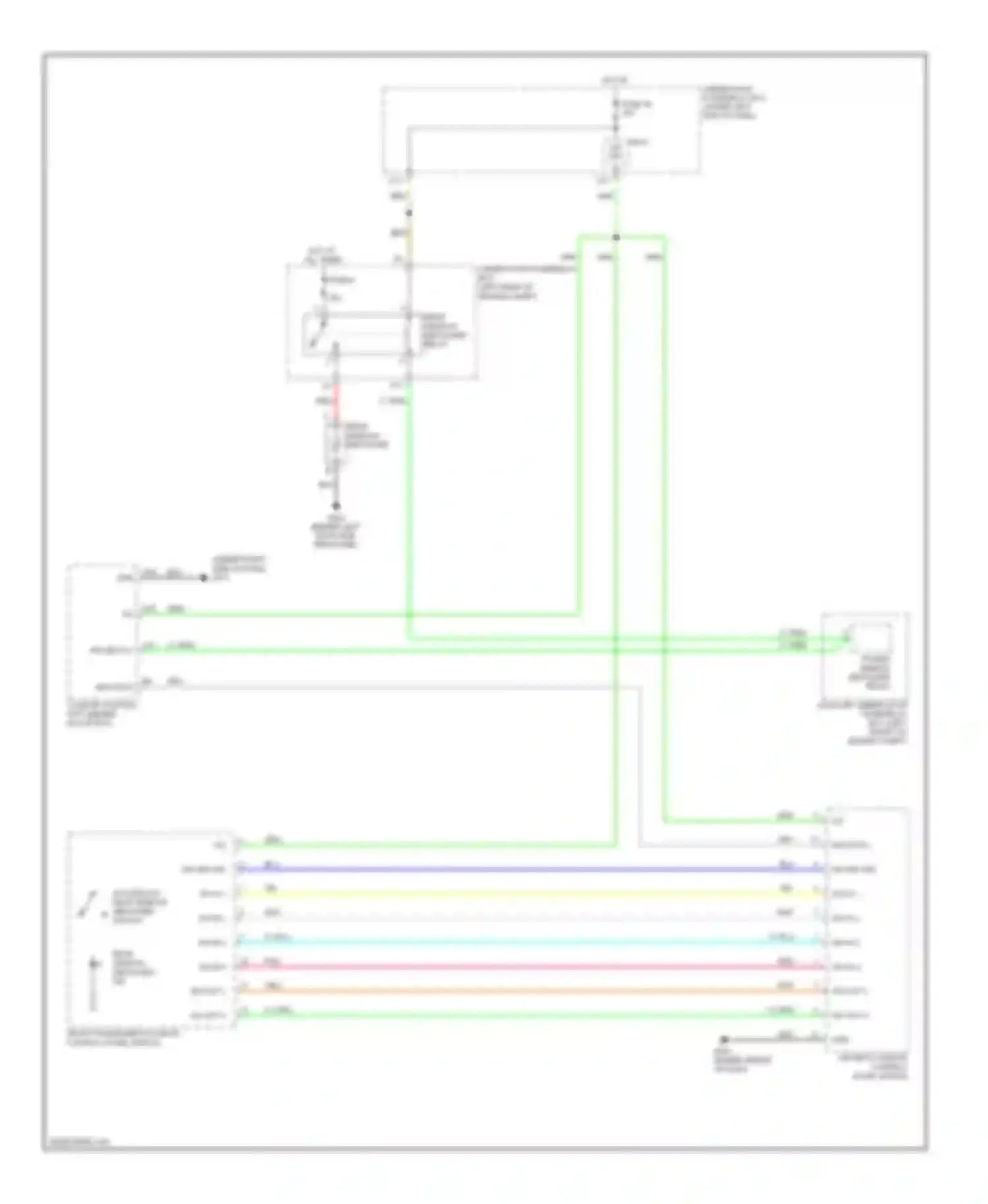 Wiring diagram rear window defogger for Acura RDX I (2006-2009) (2 of 2)
