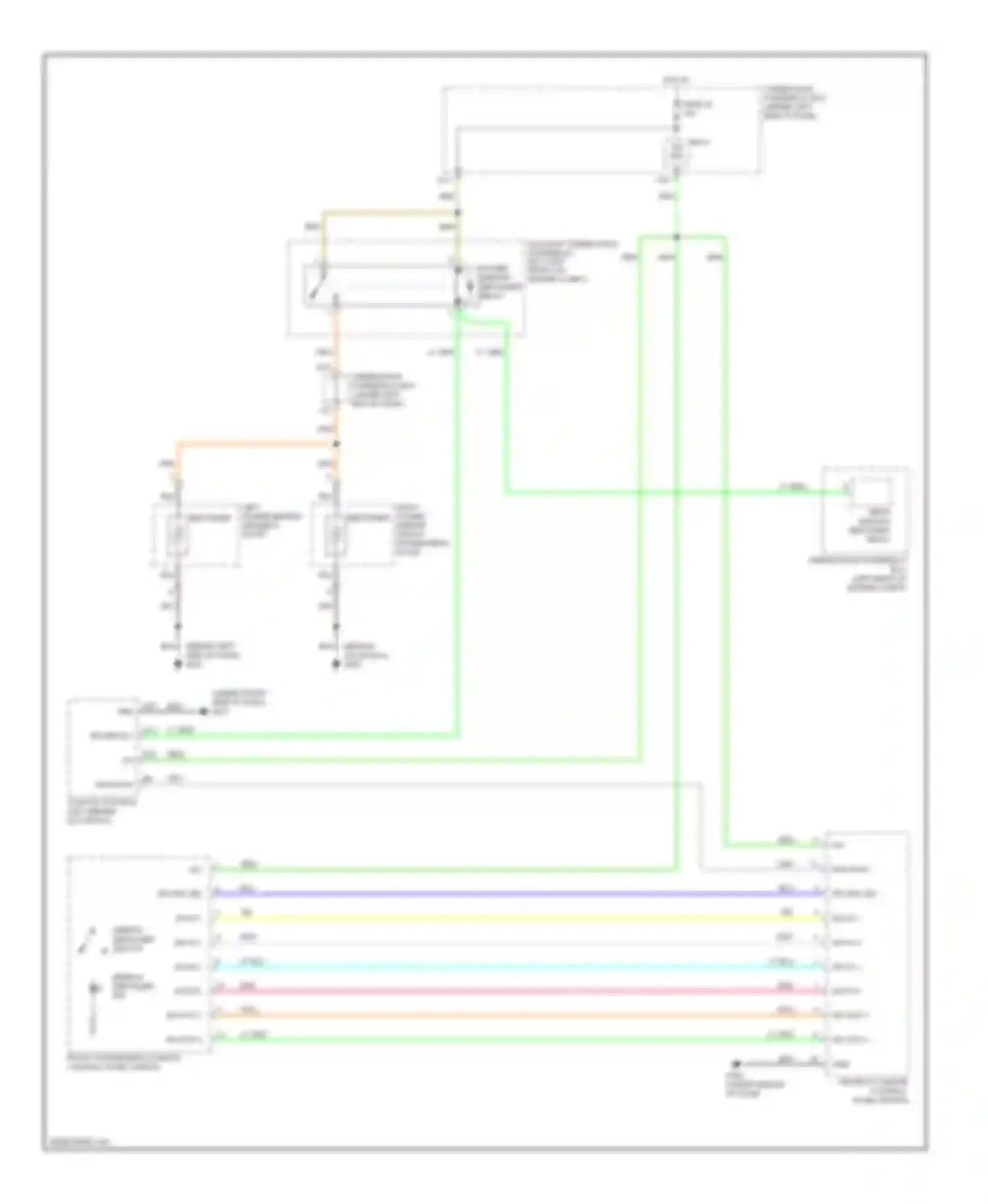 Wiring diagram sw in 1 for Acura RDX I (2006-2009) (1 of 2)