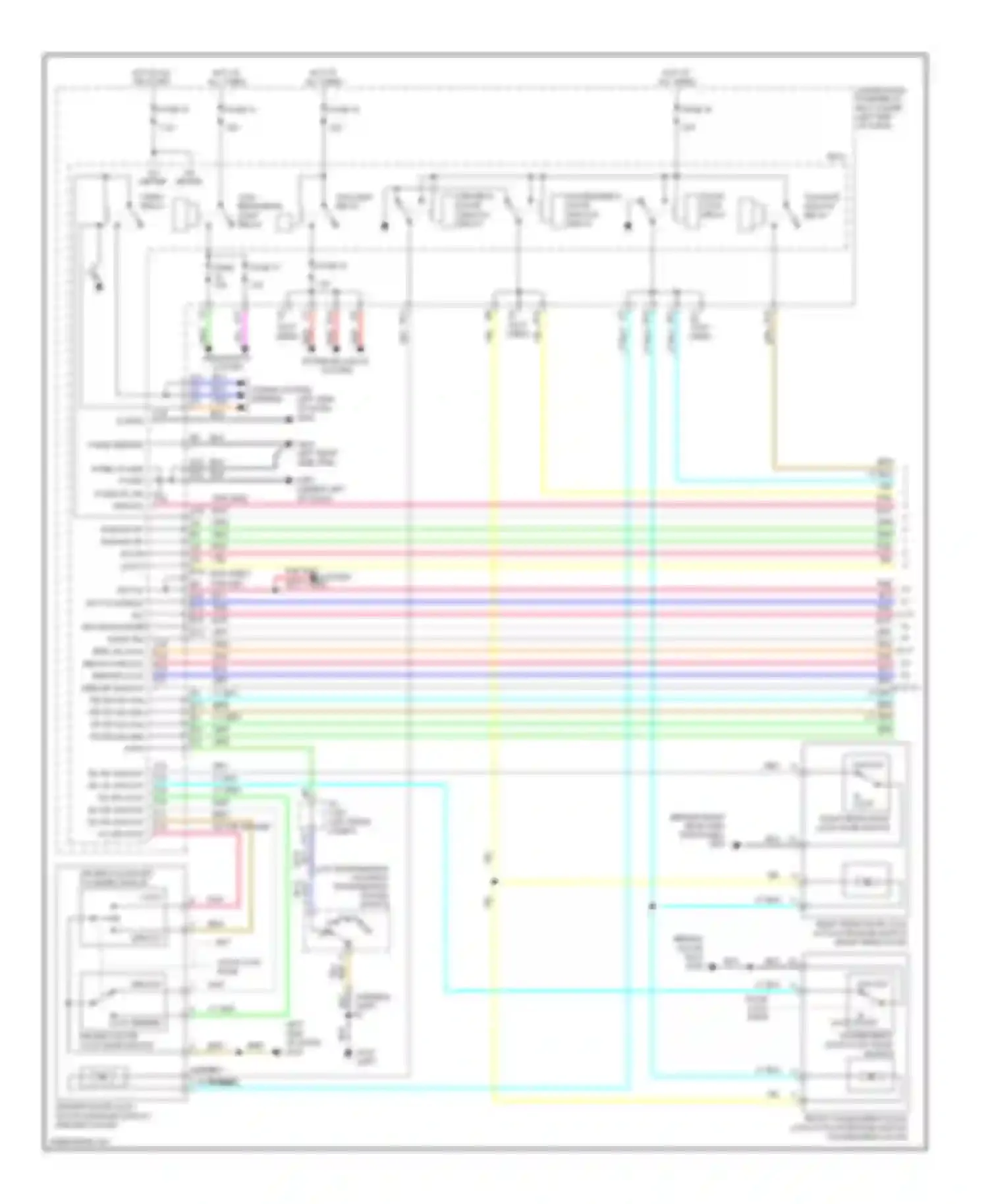 Wiring diagram tailgate unlock relay for Acura RDX I (2006-2009) (1 of 3)