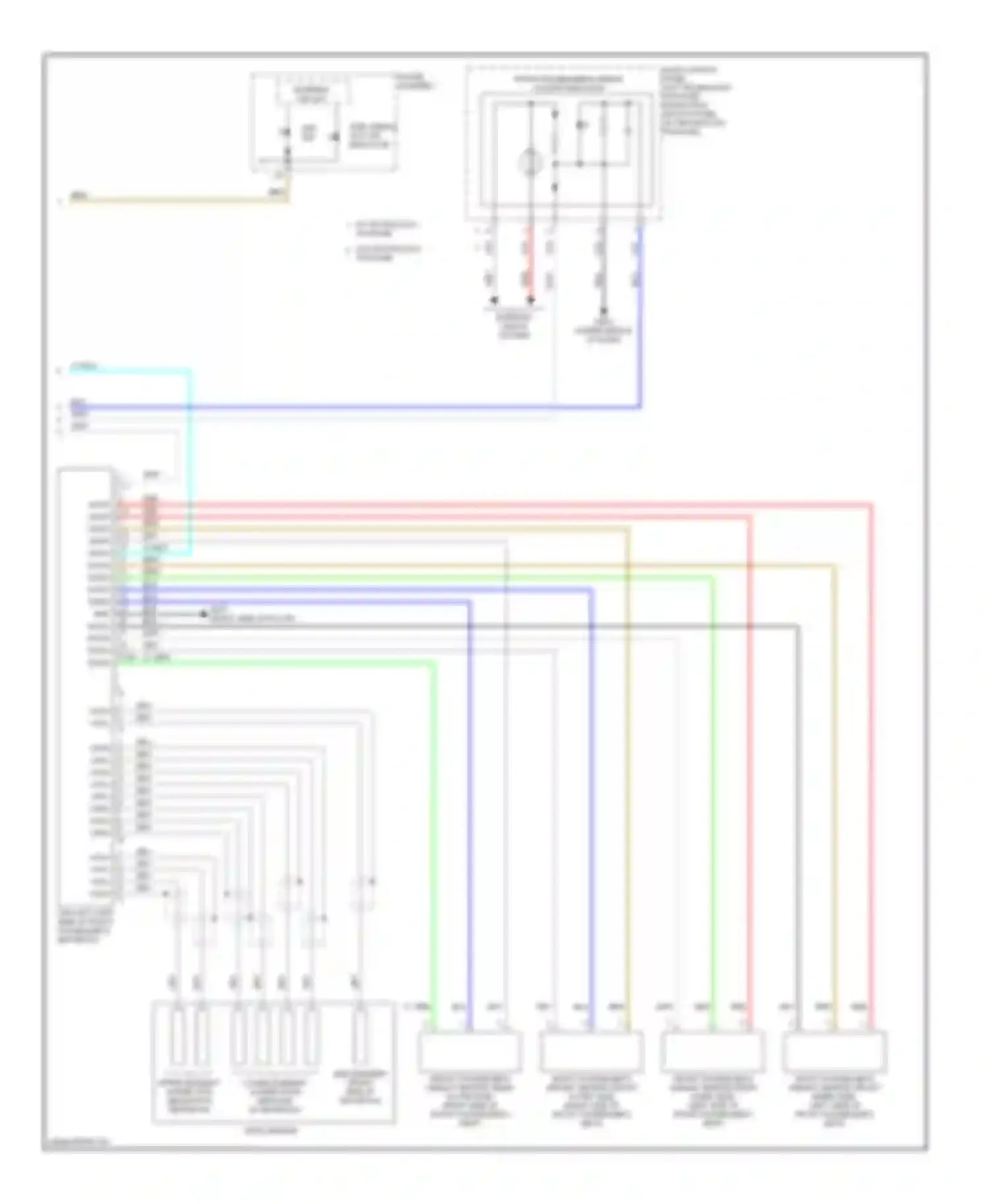 Wiring diagram warning circuit for Acura RDX I (2006-2009) (1 of 1)