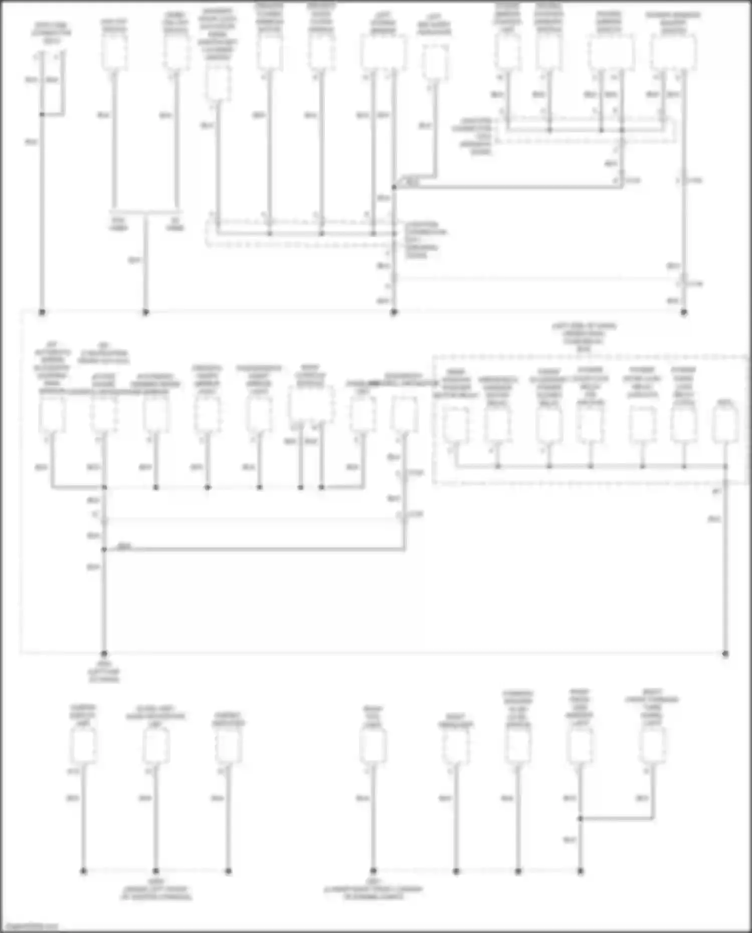 RDX Acura II facelift (2015-2018): Ground distribution circuit (4 of 5)