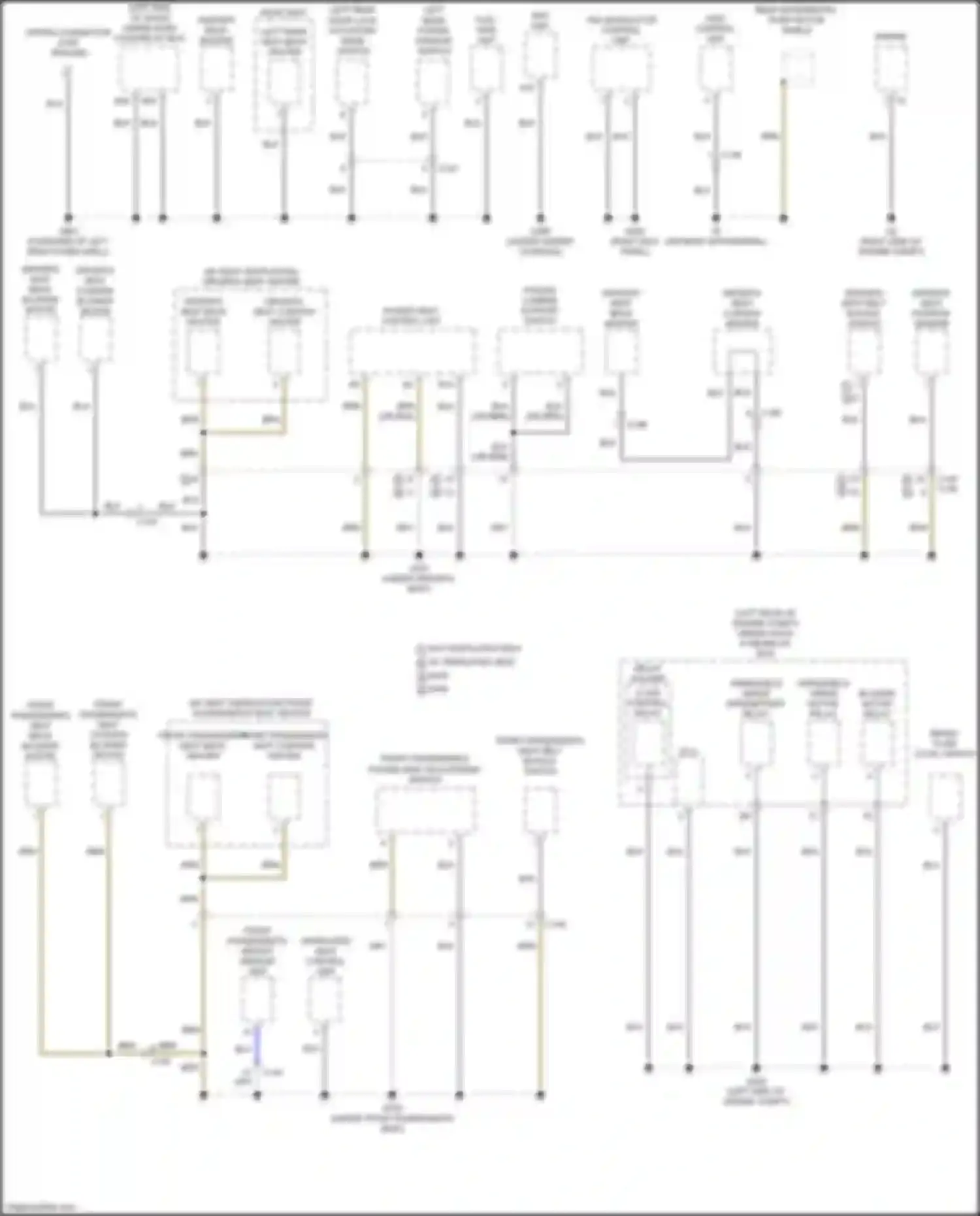 RDX Acura II facelift (2015-2018): Ground distribution circuit (5 of 5)