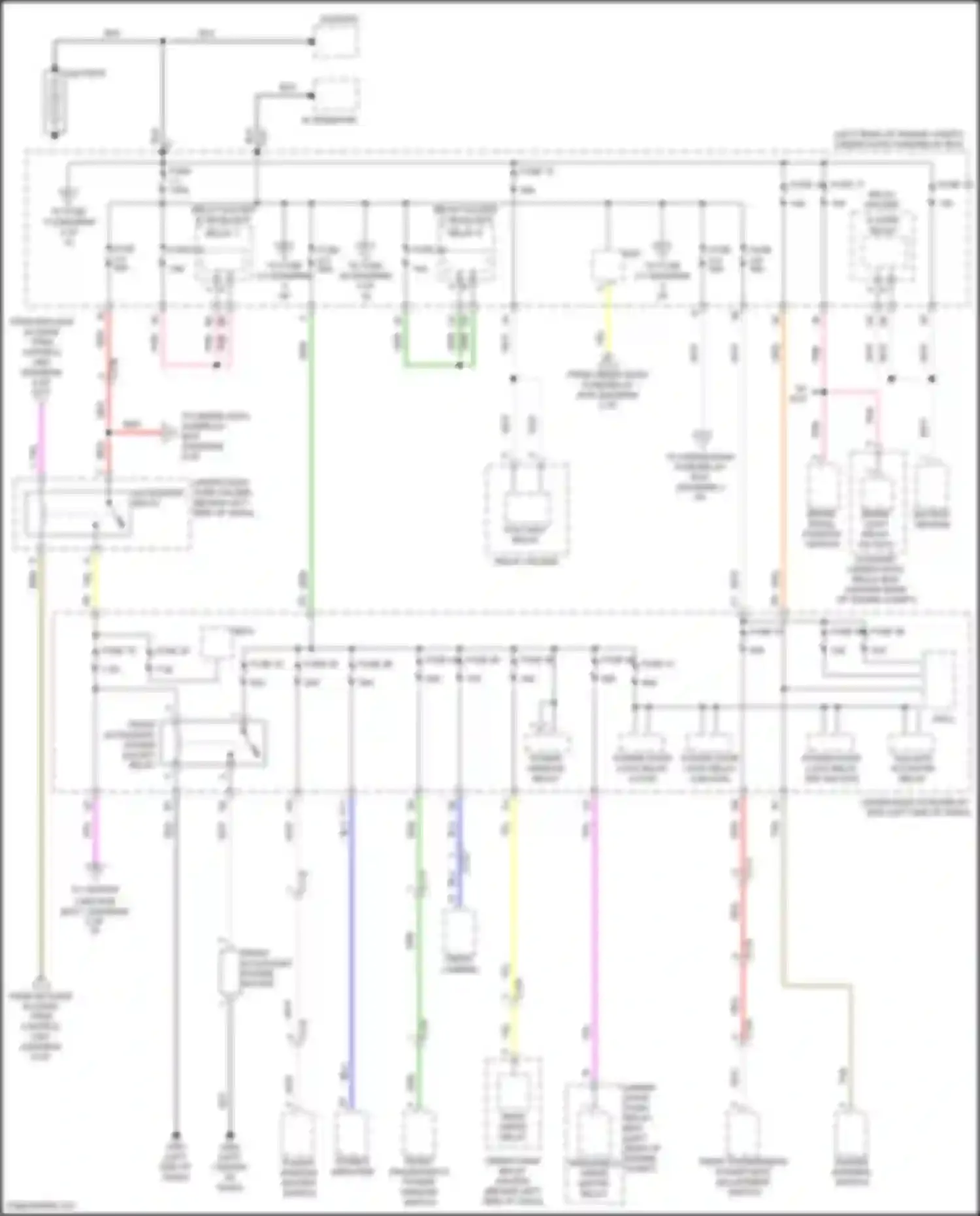 RDX Acura II facelift (2015-2018): Power distribution circuit (1 of 6)