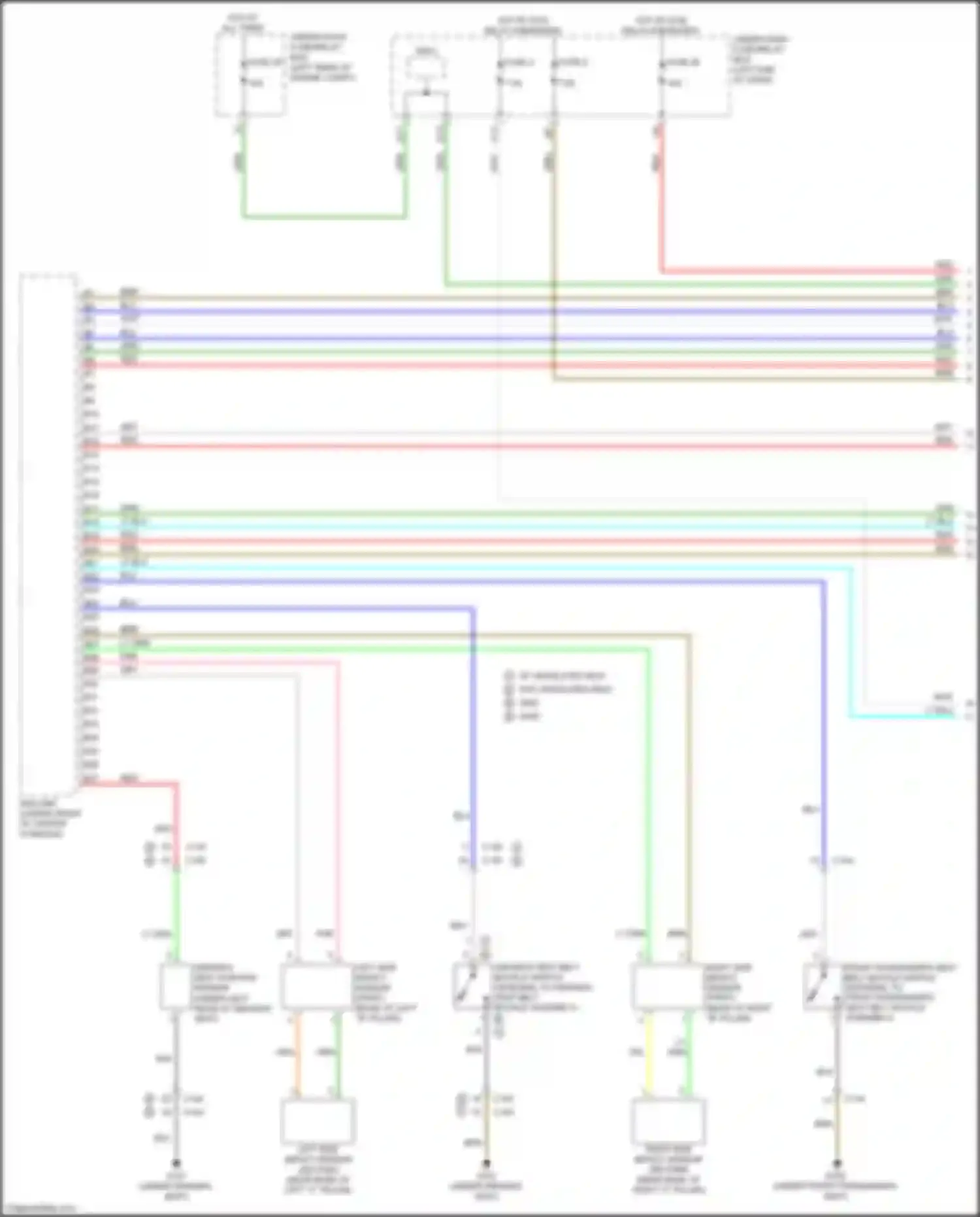 RDX Acura II facelift (2015-2018): Supplemental restraints circuit (1 of 4)