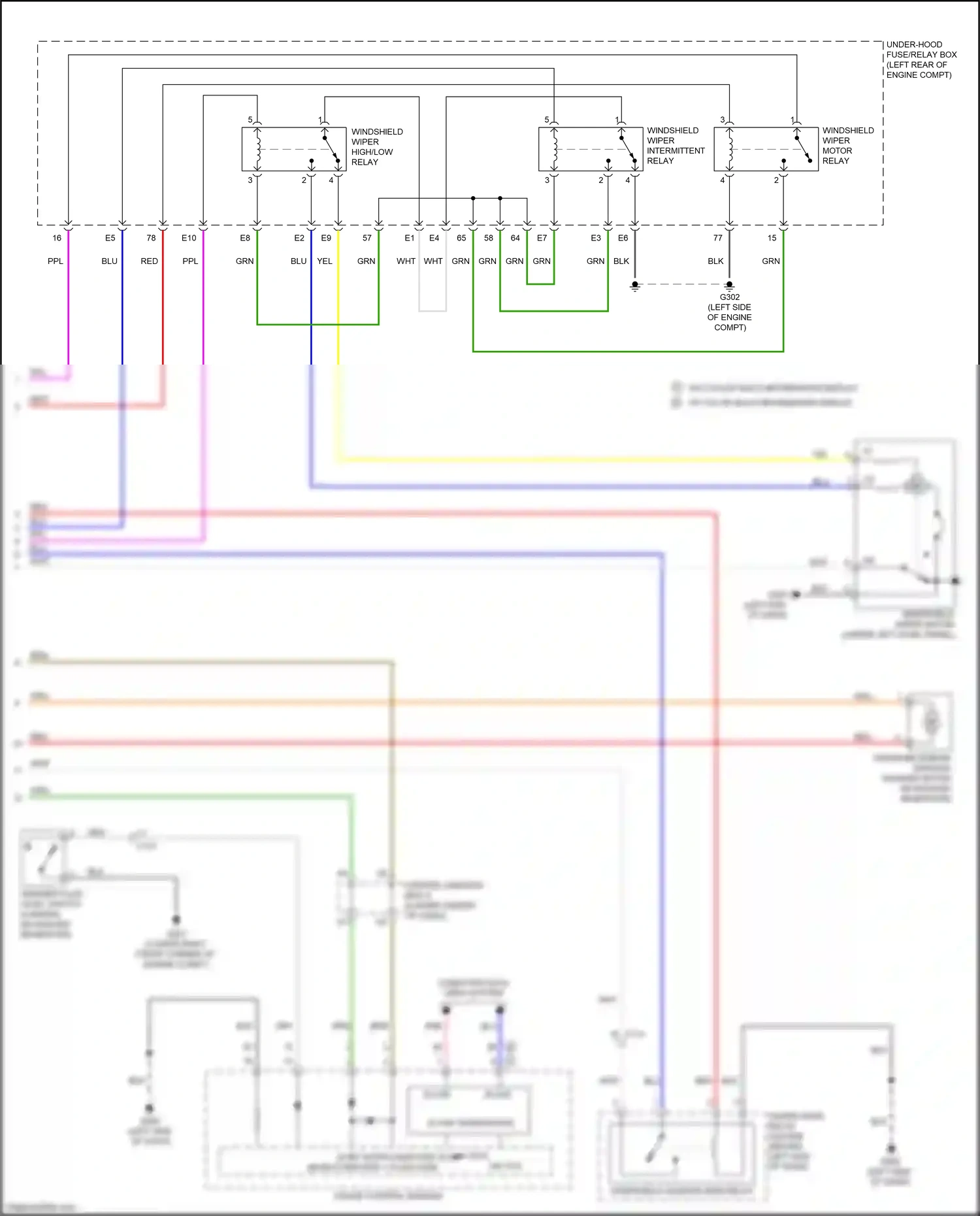 Acura RDX II facelift (2015-2018) 32 bit microcomputer 32 bit microcomputer + flash rom wiring diagram  (2 of 3)