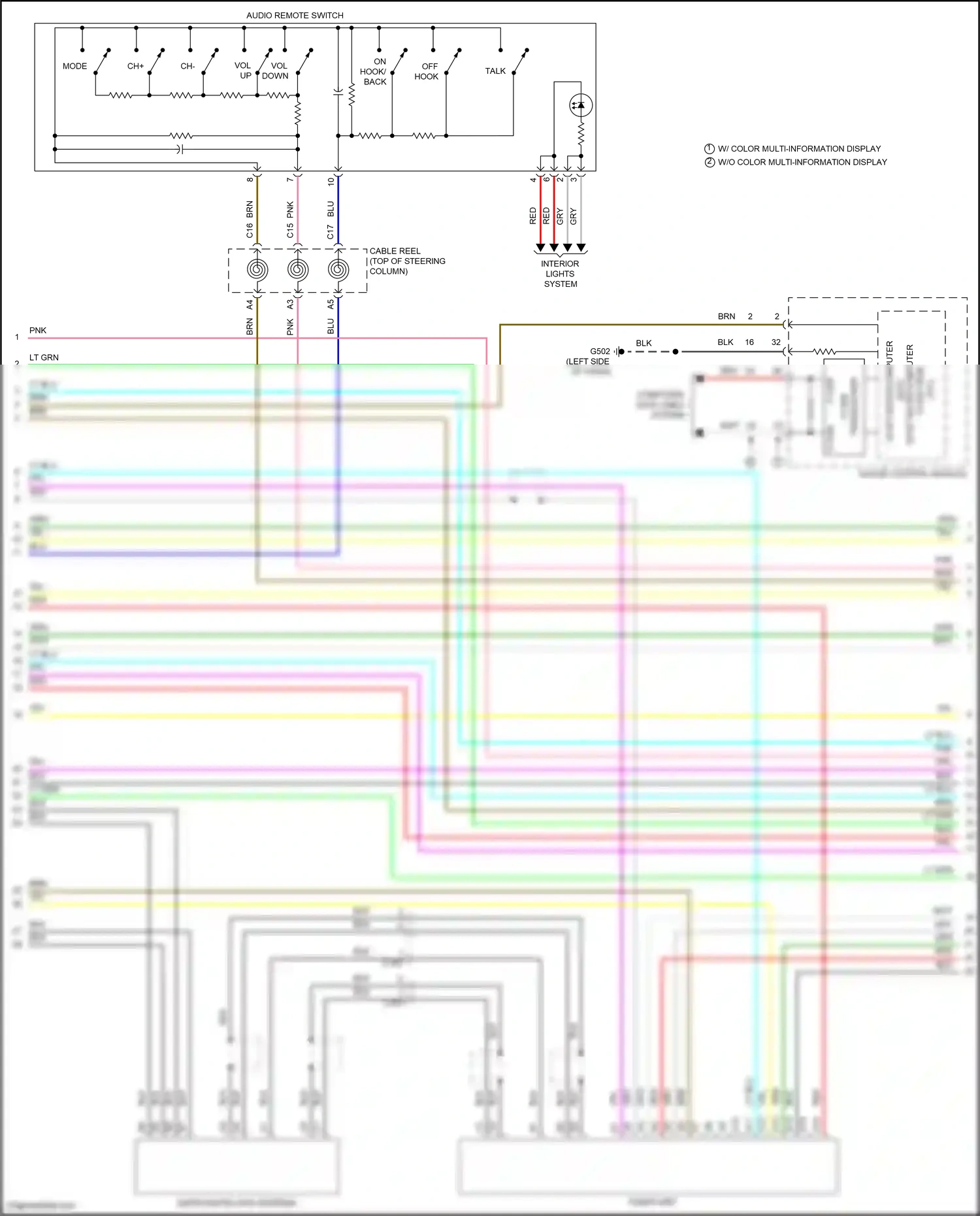 Acura RDX II facelift (2015-2018) 32 bit microcomputer wiring diagram  (6 of 9)