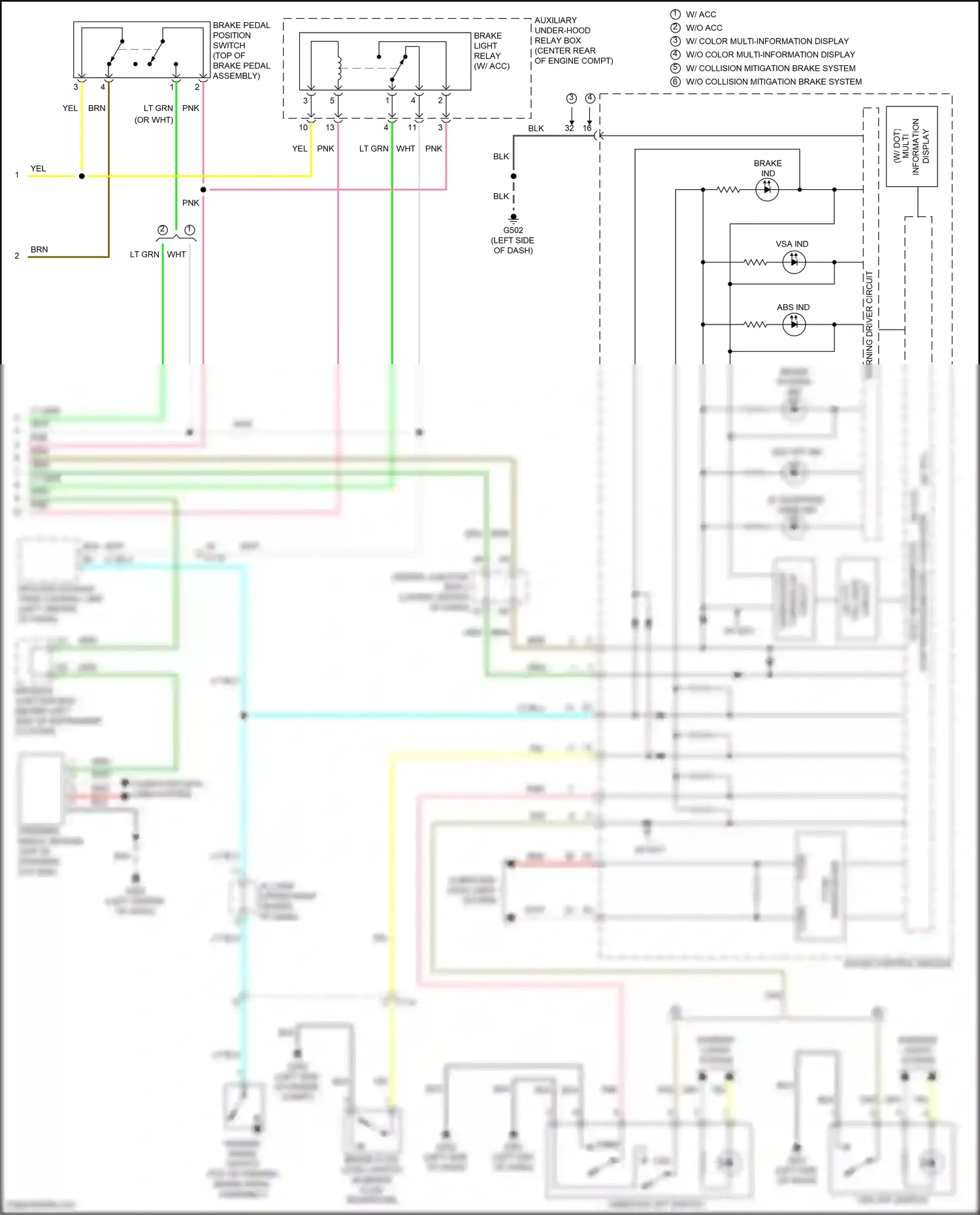 Acura RDX II facelift (2015-2018) 32 bit microcomputer wiring diagram  (1 of 9)