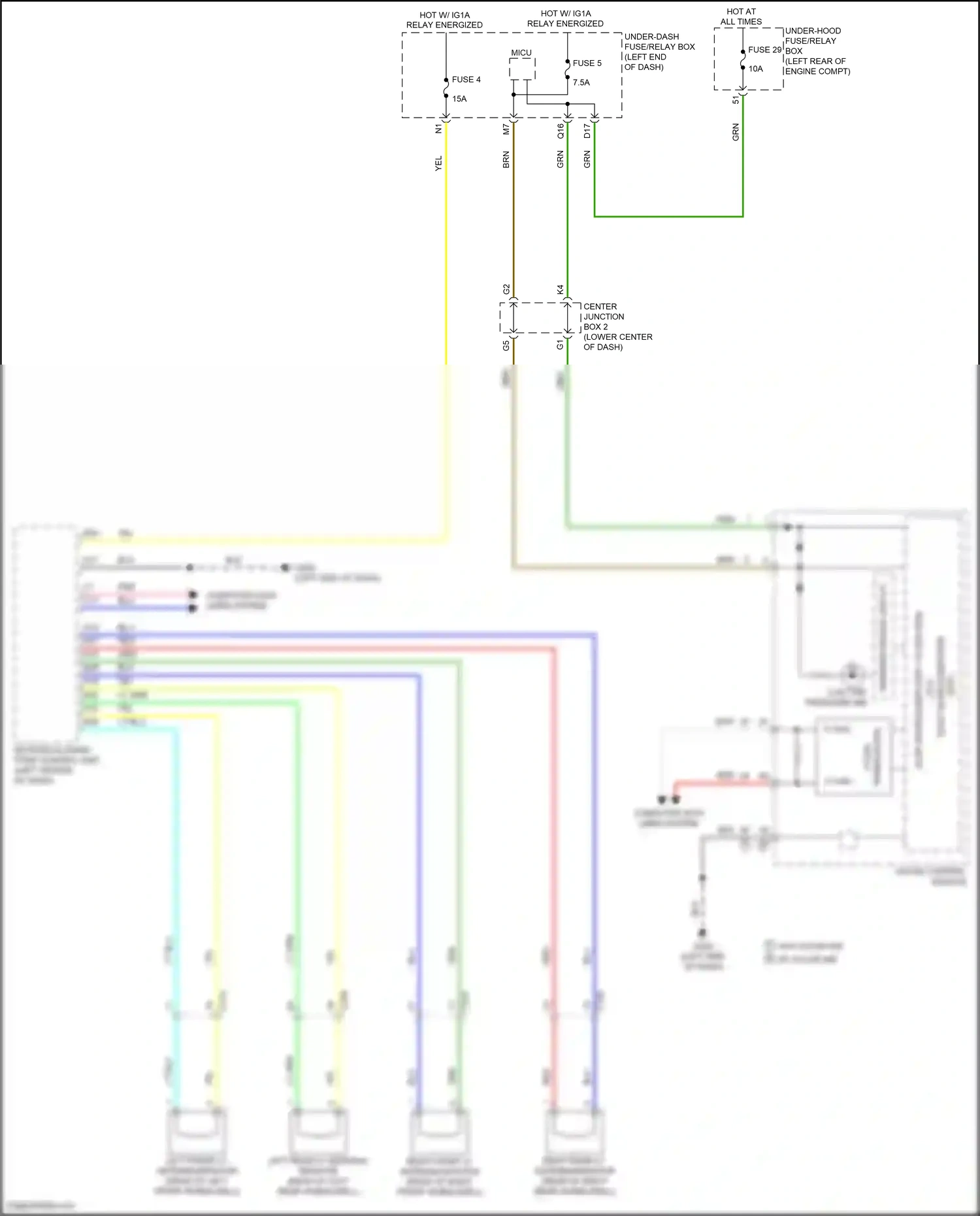 Acura RDX II facelift (2015-2018) 32 bit microcomputer wiring diagram  (9 of 9)