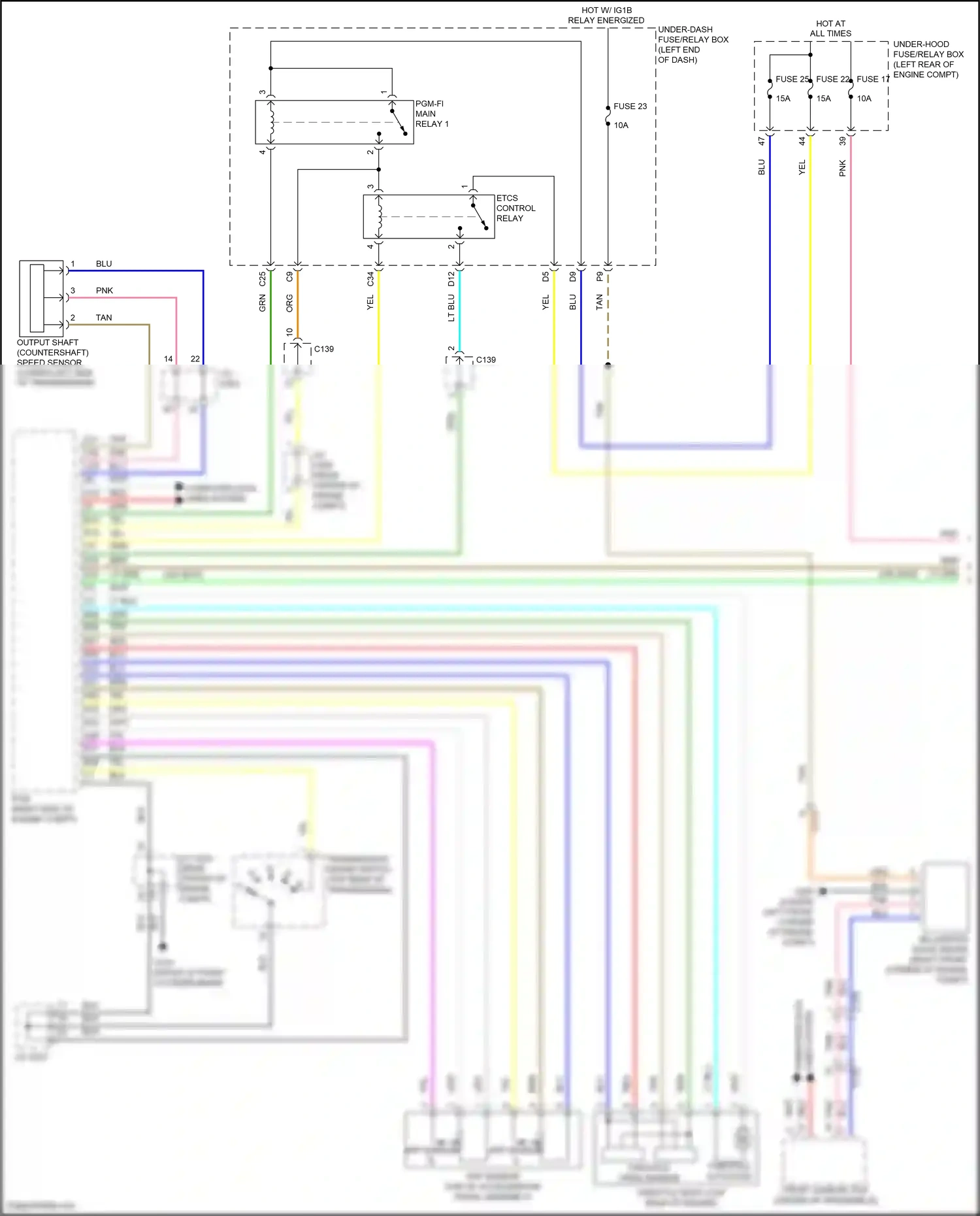 Acura RDX II facelift (2015-2018) computer data lines system wiring diagram  (5 of 64)