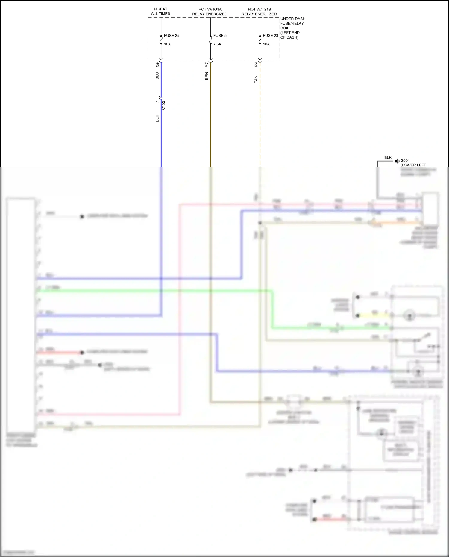 Acura RDX II facelift (2015-2018) computer data lines system wiring diagram  (14 of 64)