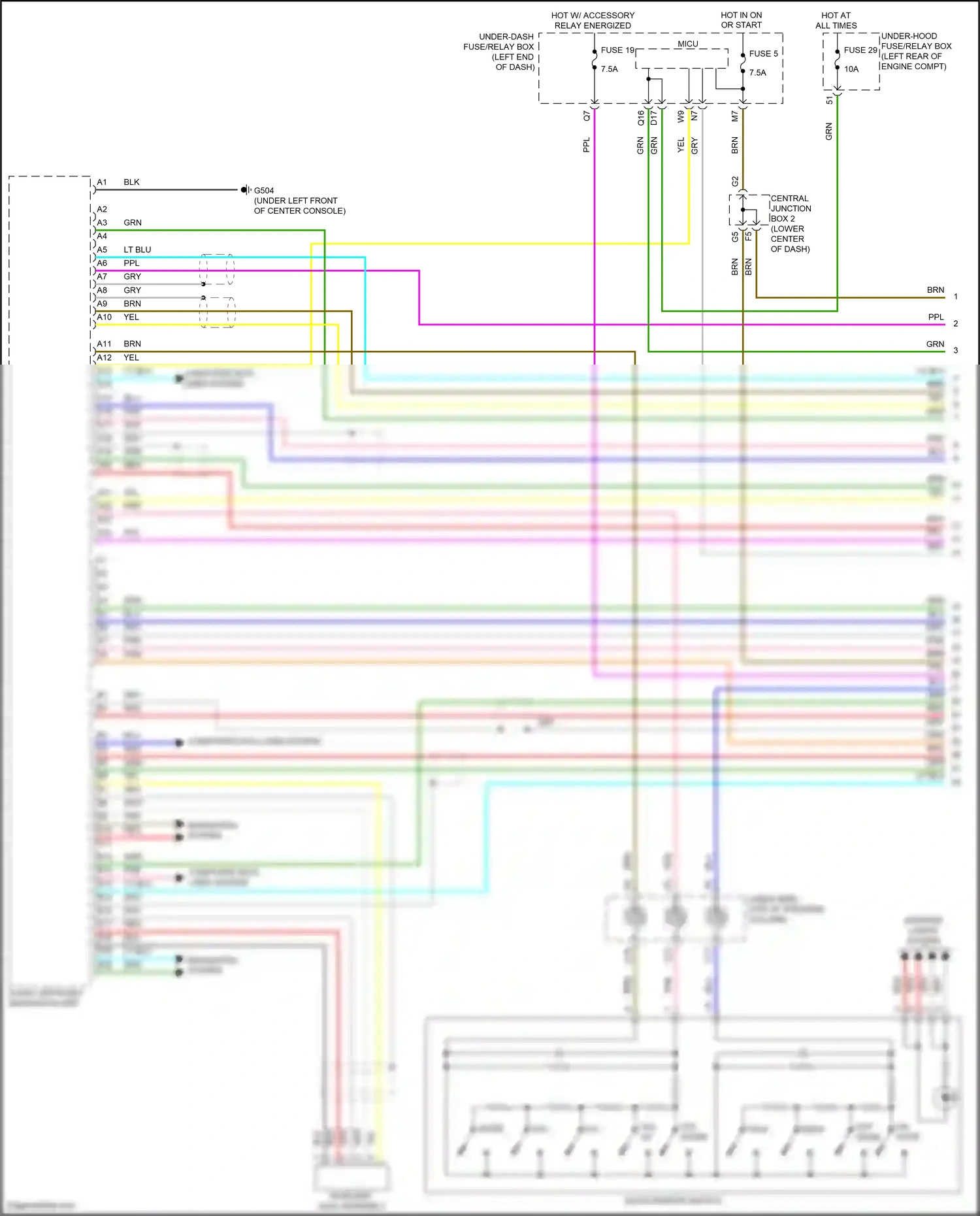 Acura RDX II facelift (2015-2018) computer data lines system wiring diagram  (61 of 64)