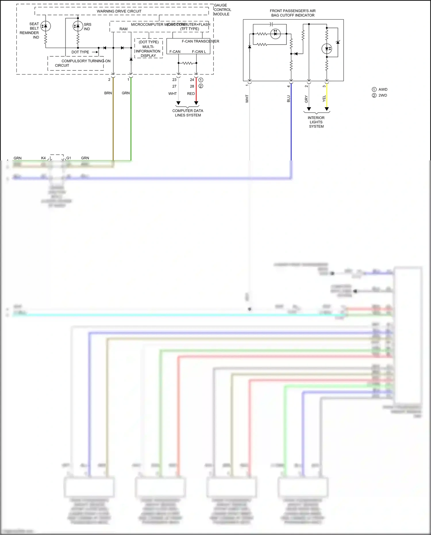 Acura RDX II facelift (2015-2018) computer data lines system wiring diagram  (40 of 64)