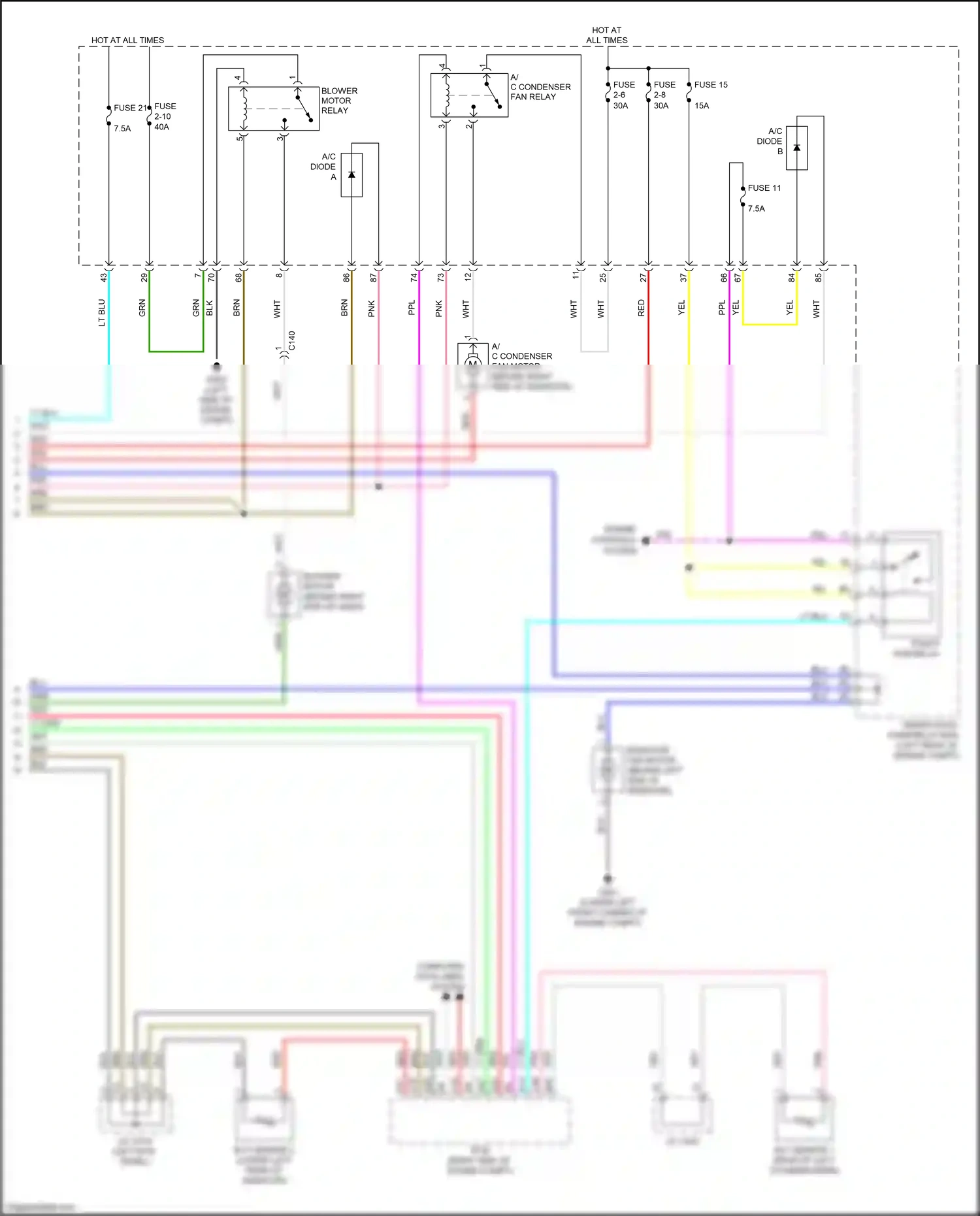 Acura RDX II facelift (2015-2018) computer data lines system wiring diagram  (42 of 64)