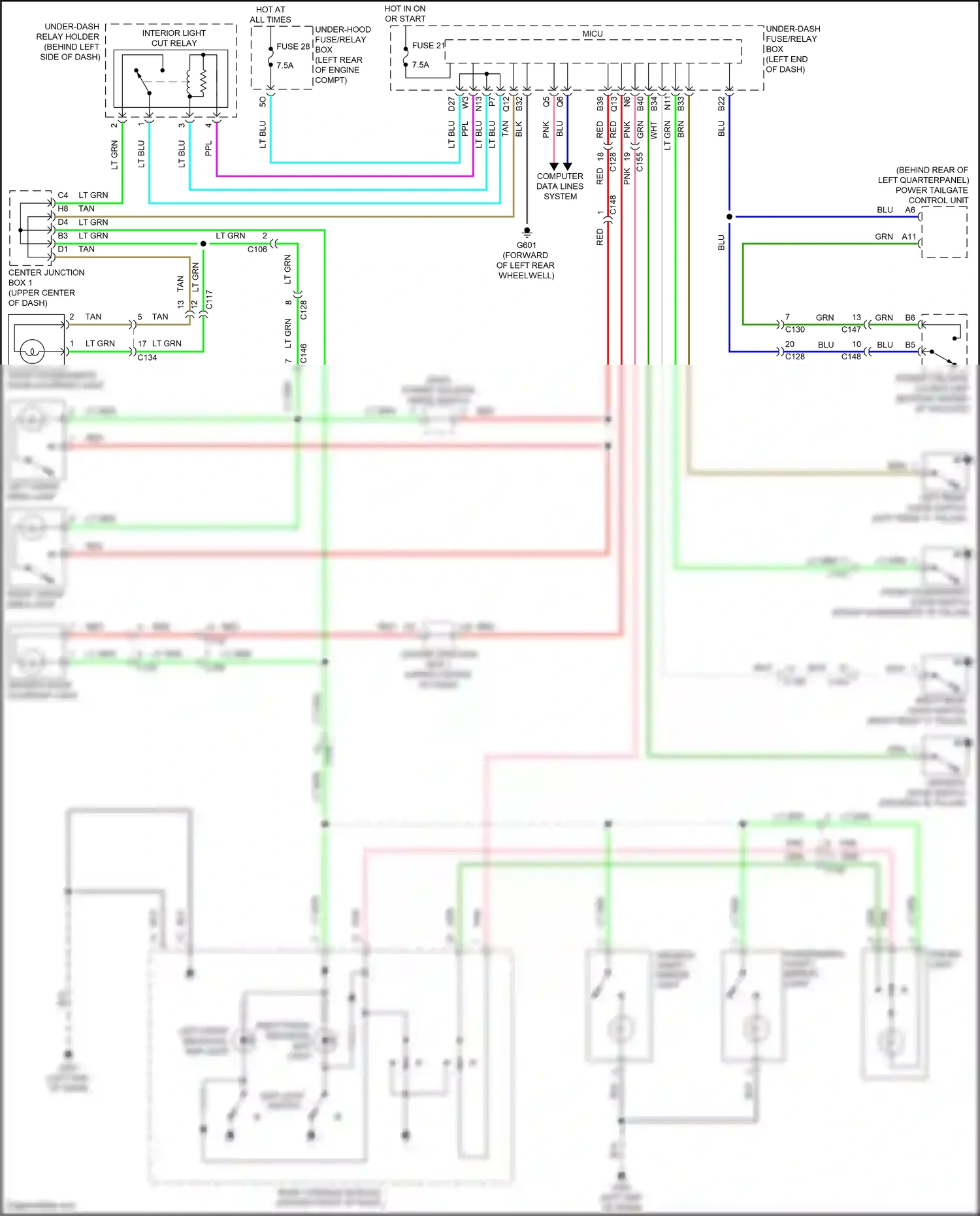 Acura RDX II facelift (2015-2018) computer data lines system wiring diagram  (24 of 64)