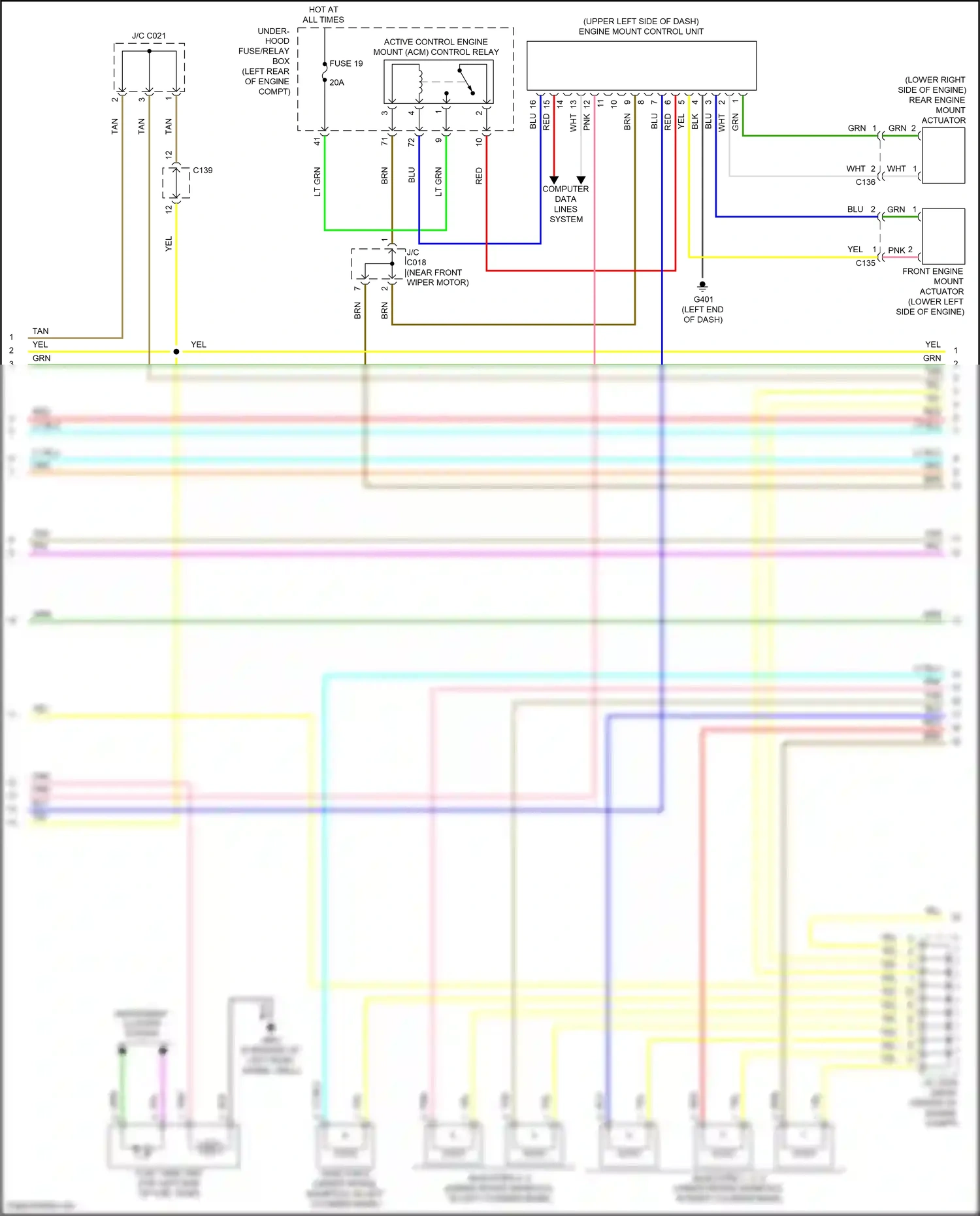 Acura RDX II facelift (2015-2018) computer data lines system wiring diagram  (63 of 64)