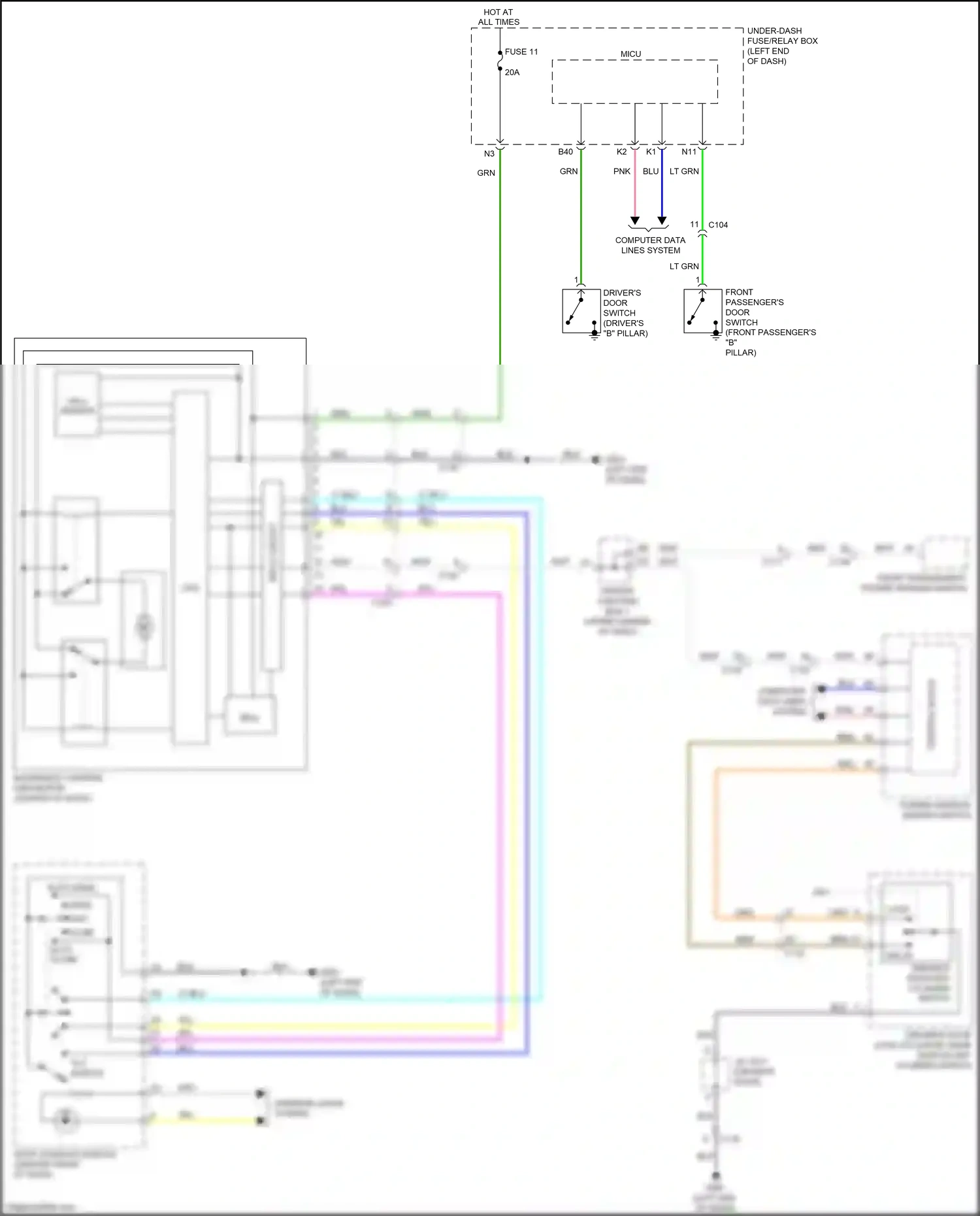 Acura RDX II facelift (2015-2018) computer data lines system wiring diagram  (10 of 64)