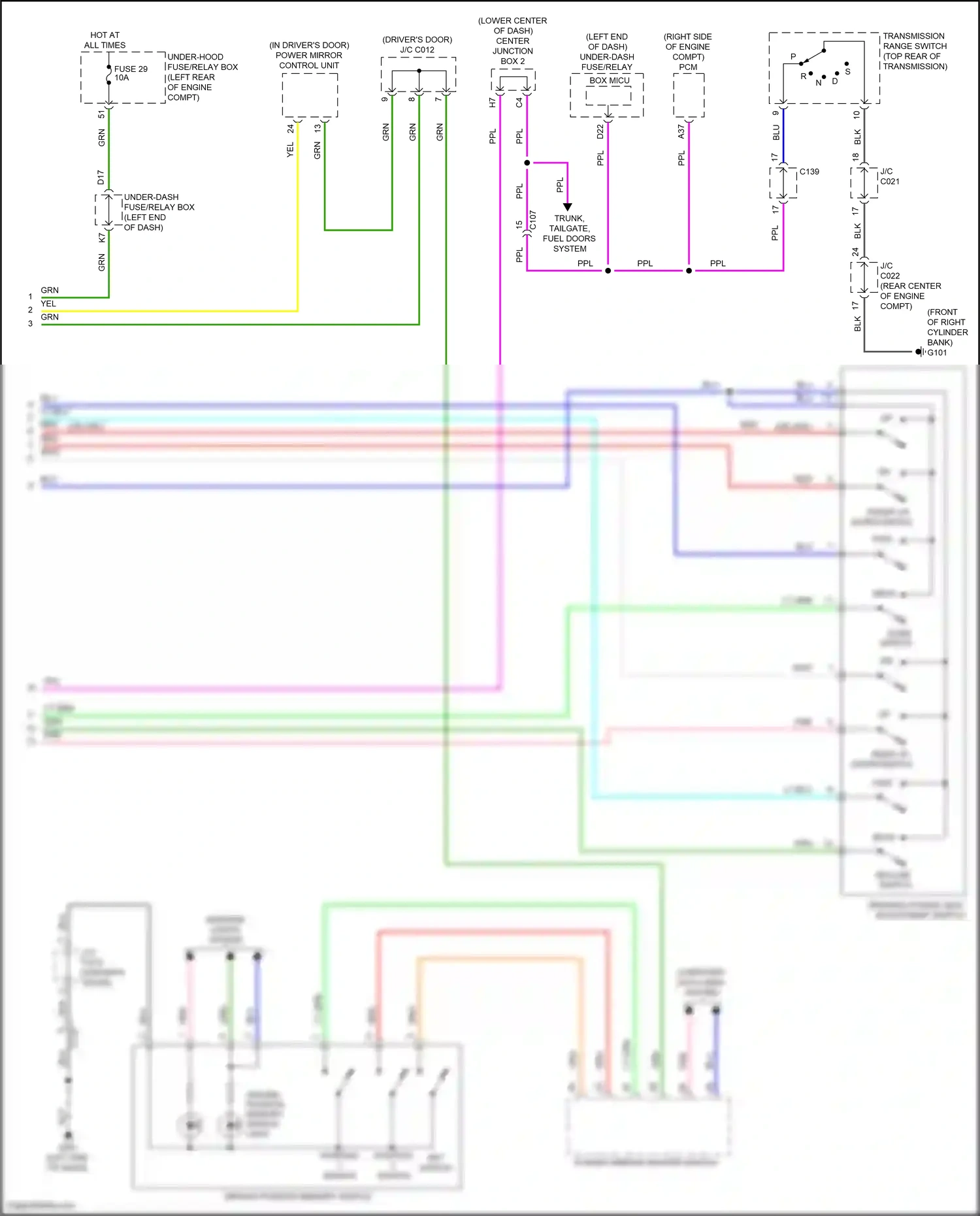 Acura RDX II facelift (2015-2018) computer data lines system wiring diagram  (56 of 64)