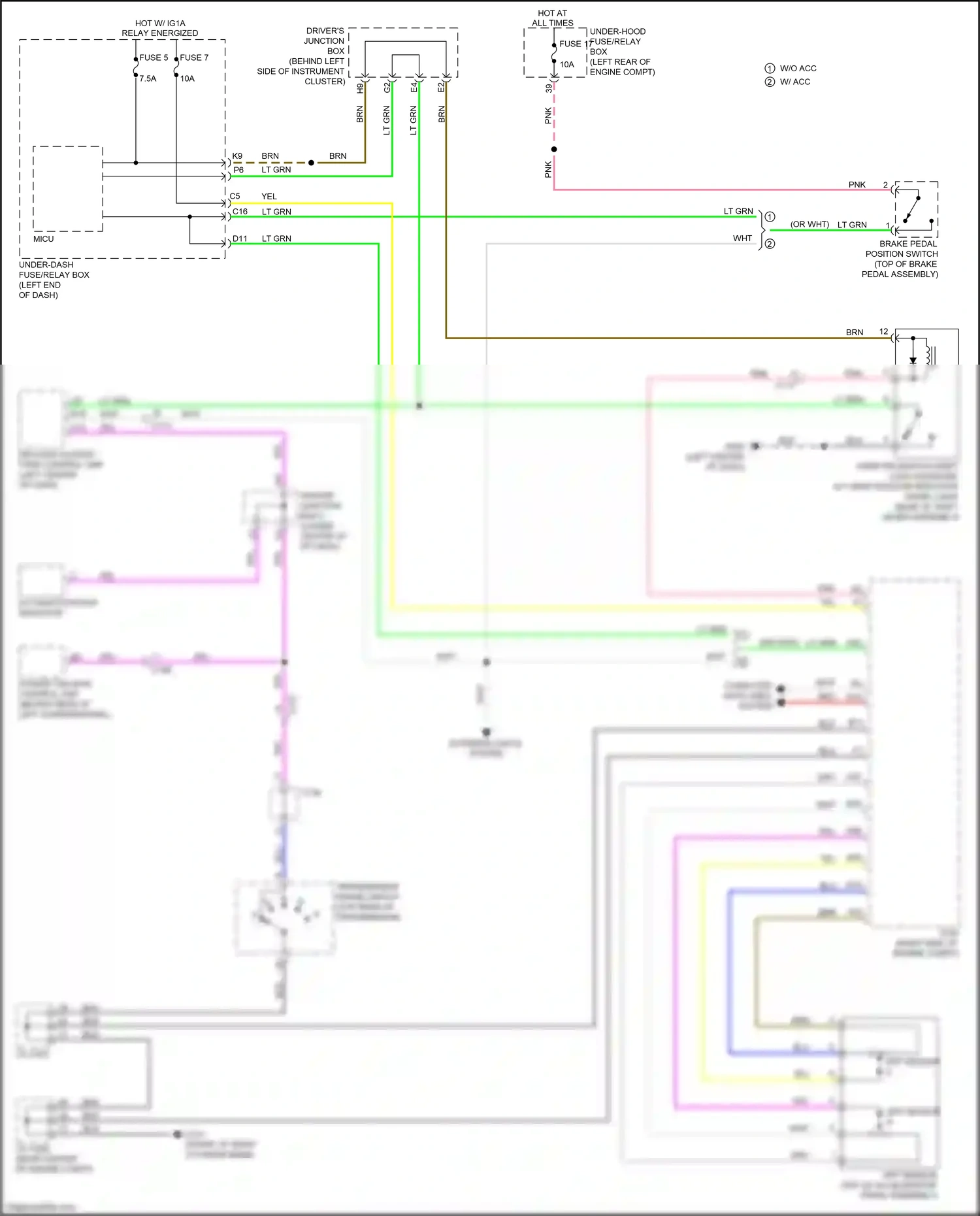 Acura RDX II facelift (2015-2018) computer data lines system wiring diagram  (38 of 64)