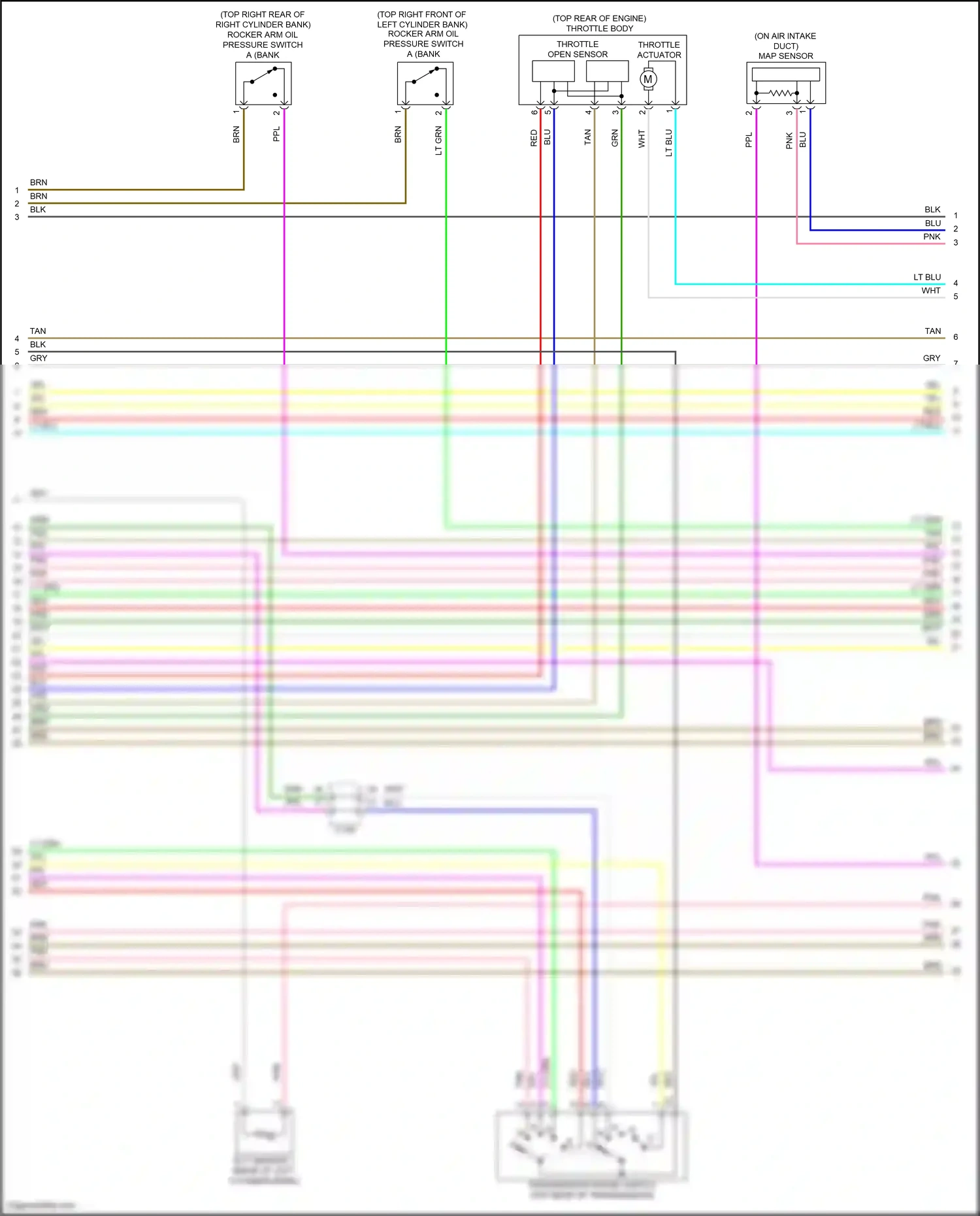 Acura RDX II facelift (2015-2018) map sensor wiring diagram  (1 of 1)