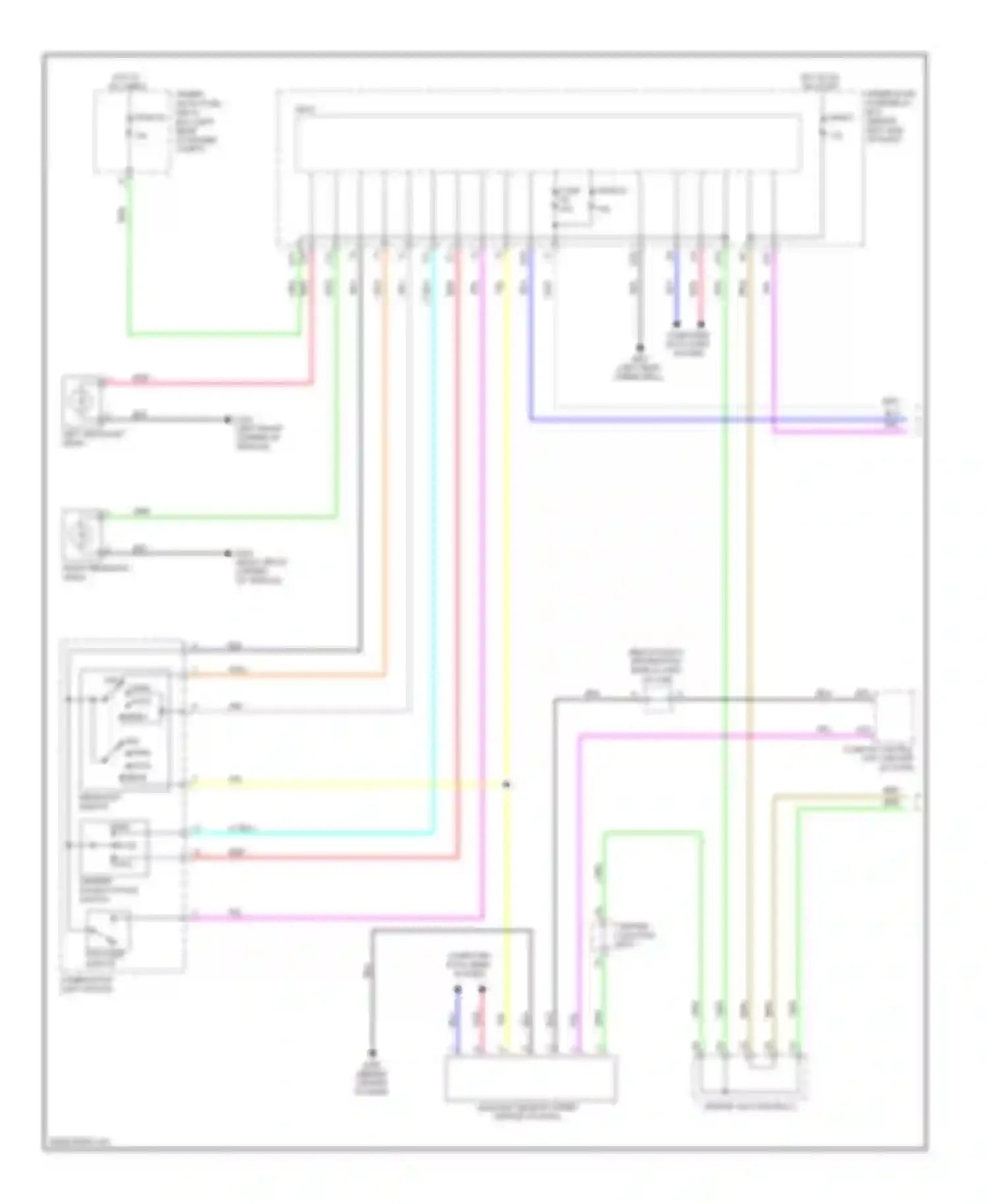 Wiring diagram (behind center for Acura RDX II (2013-2015) (2 of 4)
