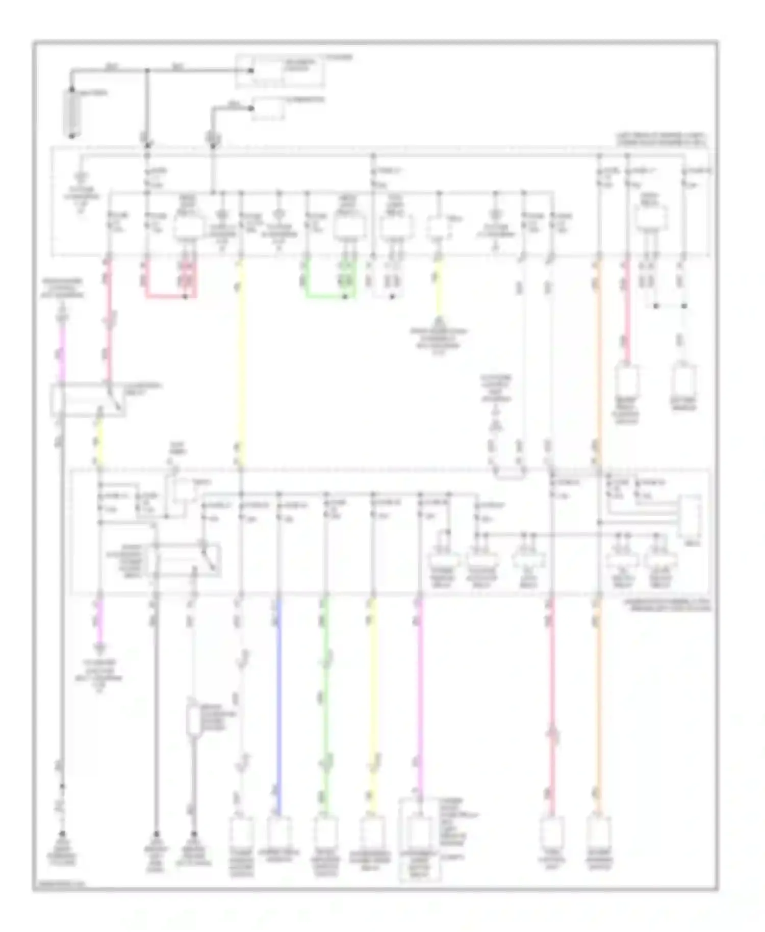 Wiring diagram brake pedal position switch for Acura RDX II (2013-2015) (1 of 2)