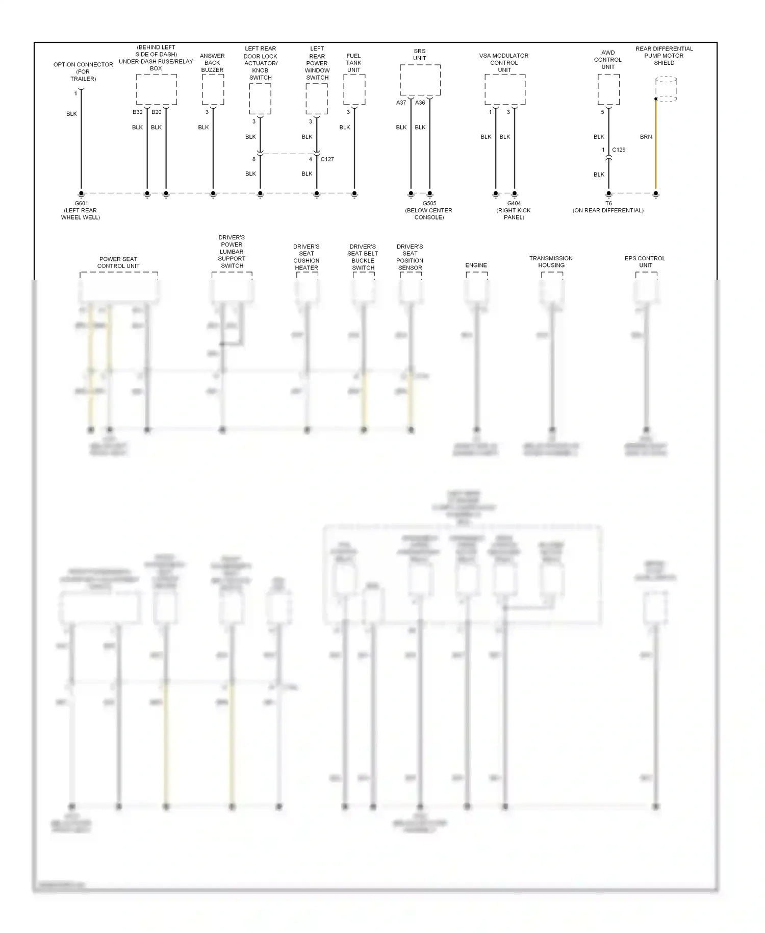 Acura RDX II (2013-2015) engine wiring diagram  (1 of 1)