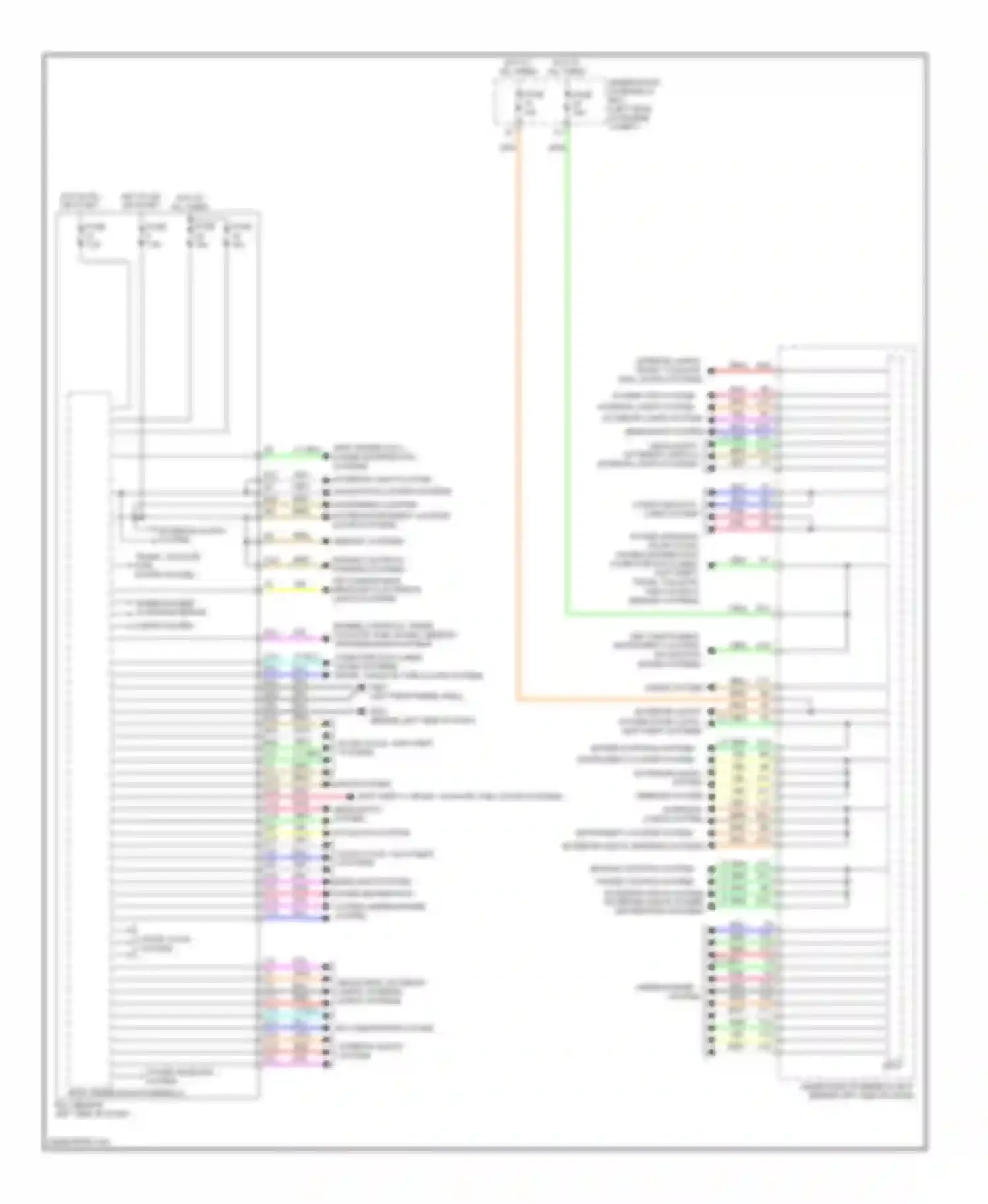 Wiring diagram headlights system power distribution system wiper/washer system for Acura RDX II (2013-2015) (1 of 1)